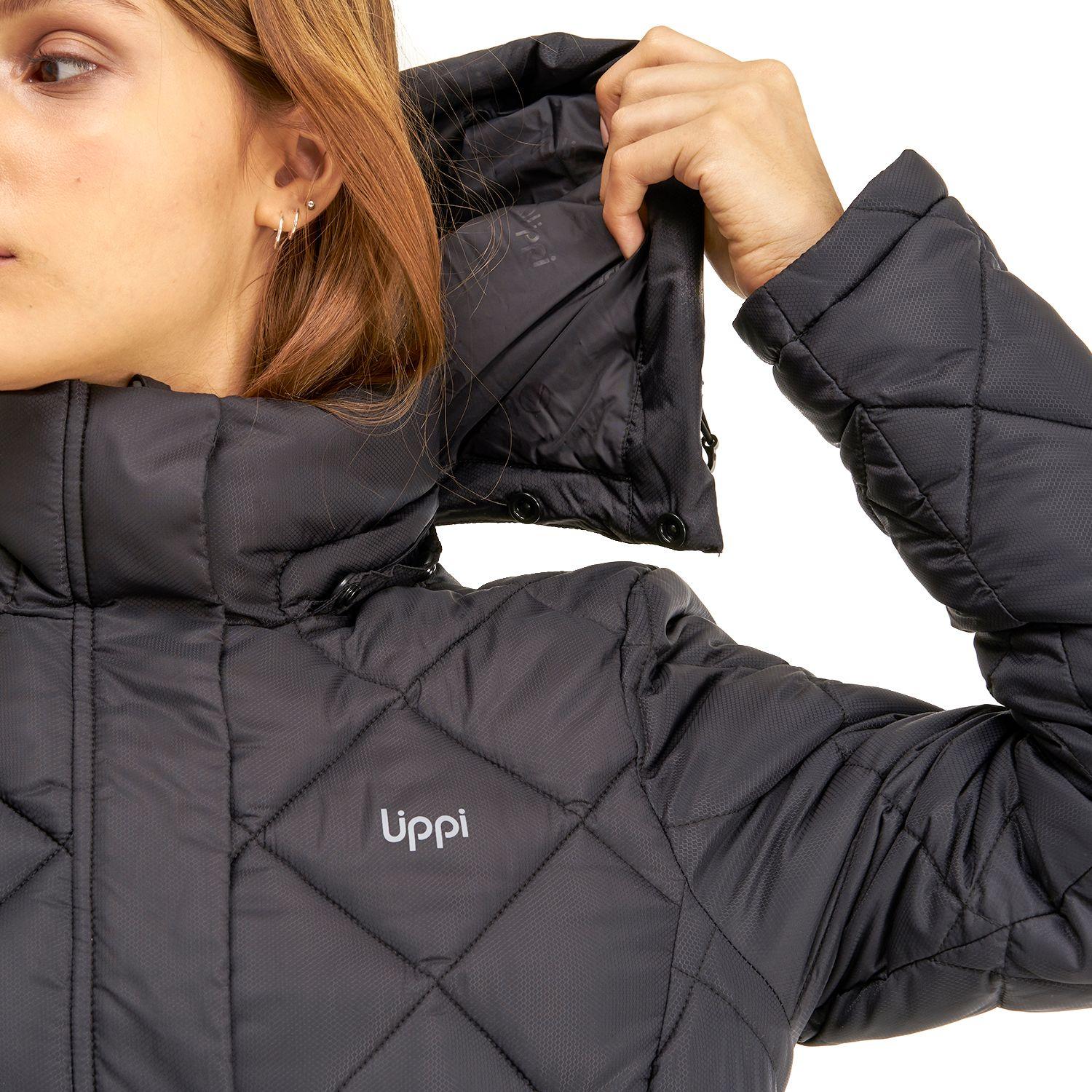 Chaqueta Mujer Long Line Steam-Pro Hoody Jacket Negro Lippi I20-5