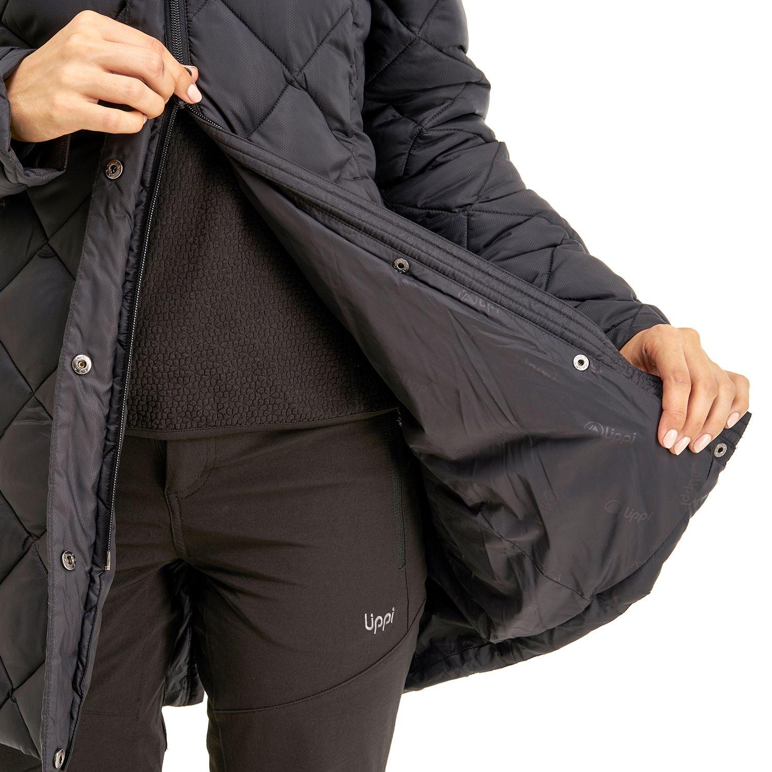 Chaqueta Mujer Long Line Steam-Pro Hoody Jacket Negro Lippi I20-7