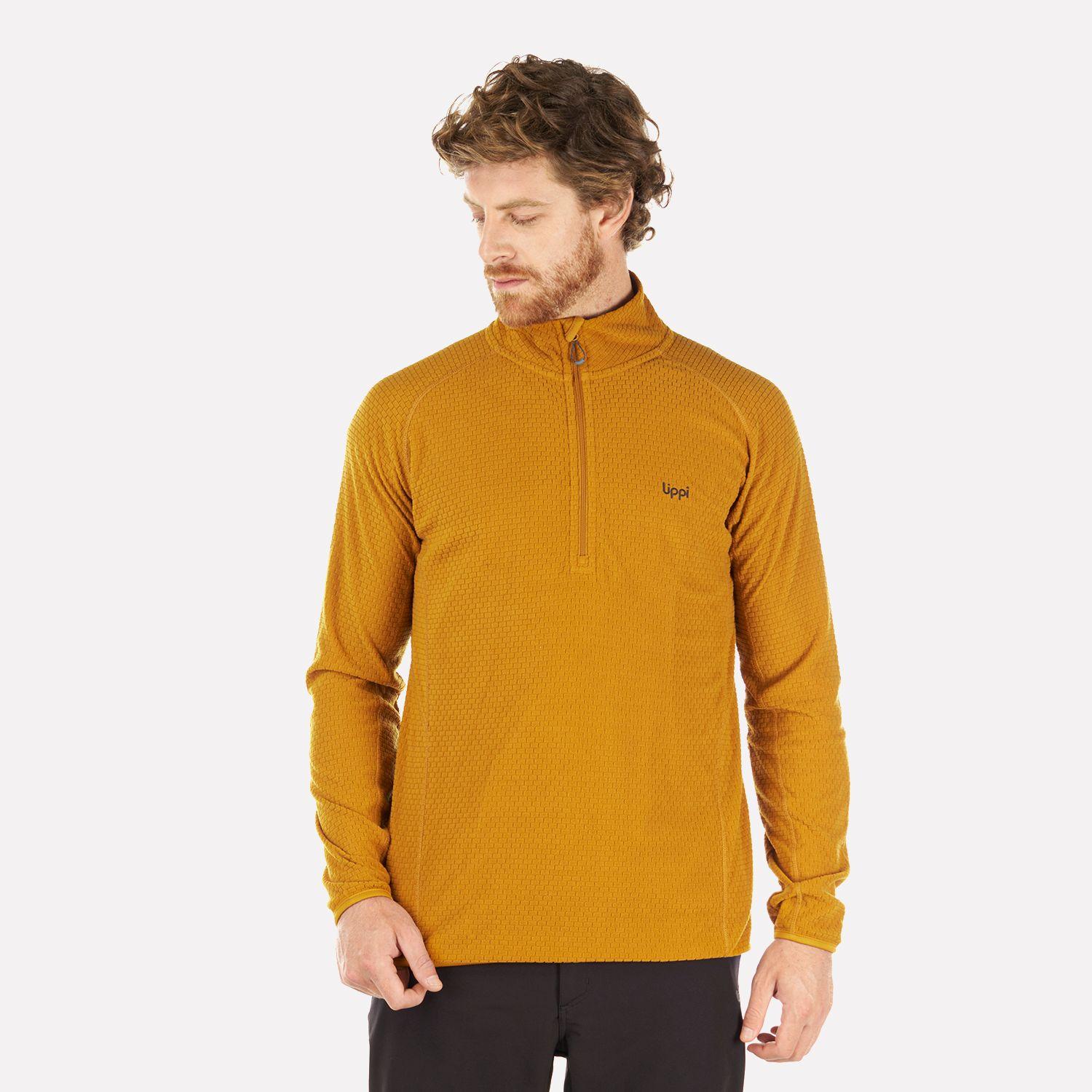 Poleron Hombre Jacaranda Nano-F 14 Zip Mostaza Lippi-1