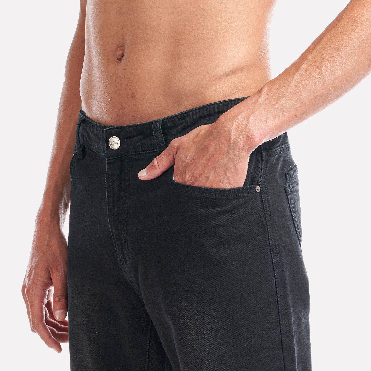 Pantalon Hombre Denim Pants Negro Lippi I22-6