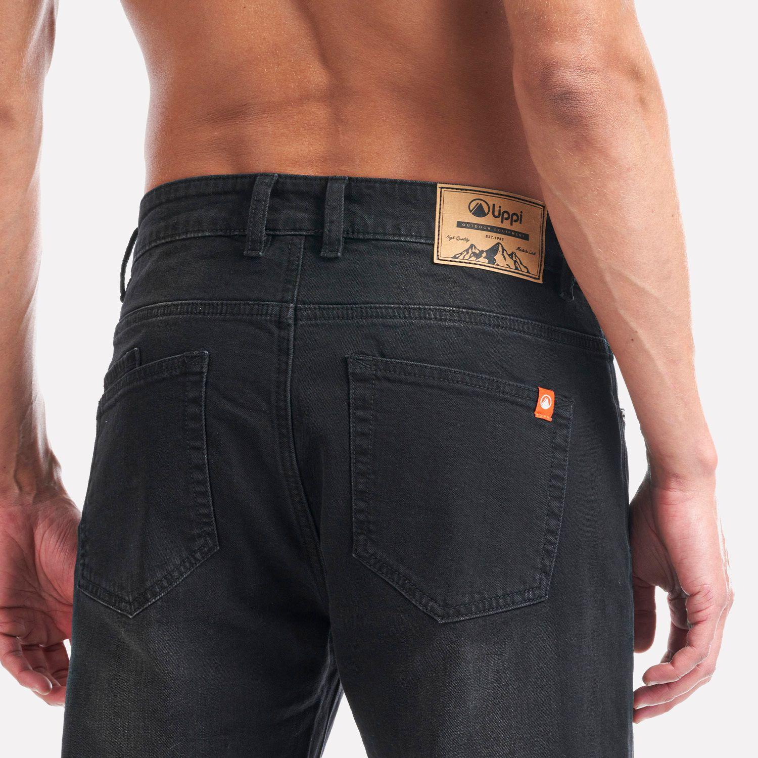 Pantalon Hombre Denim Pants Negro Lippi I22-7