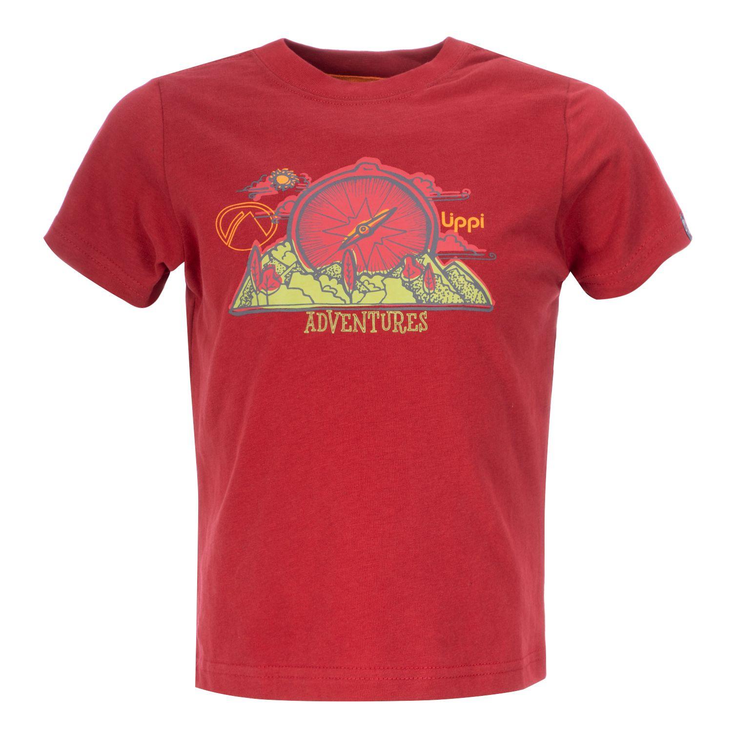 Polera Niño Adventure Cotton T-Shirt Rojo Oscuro Lippi-0