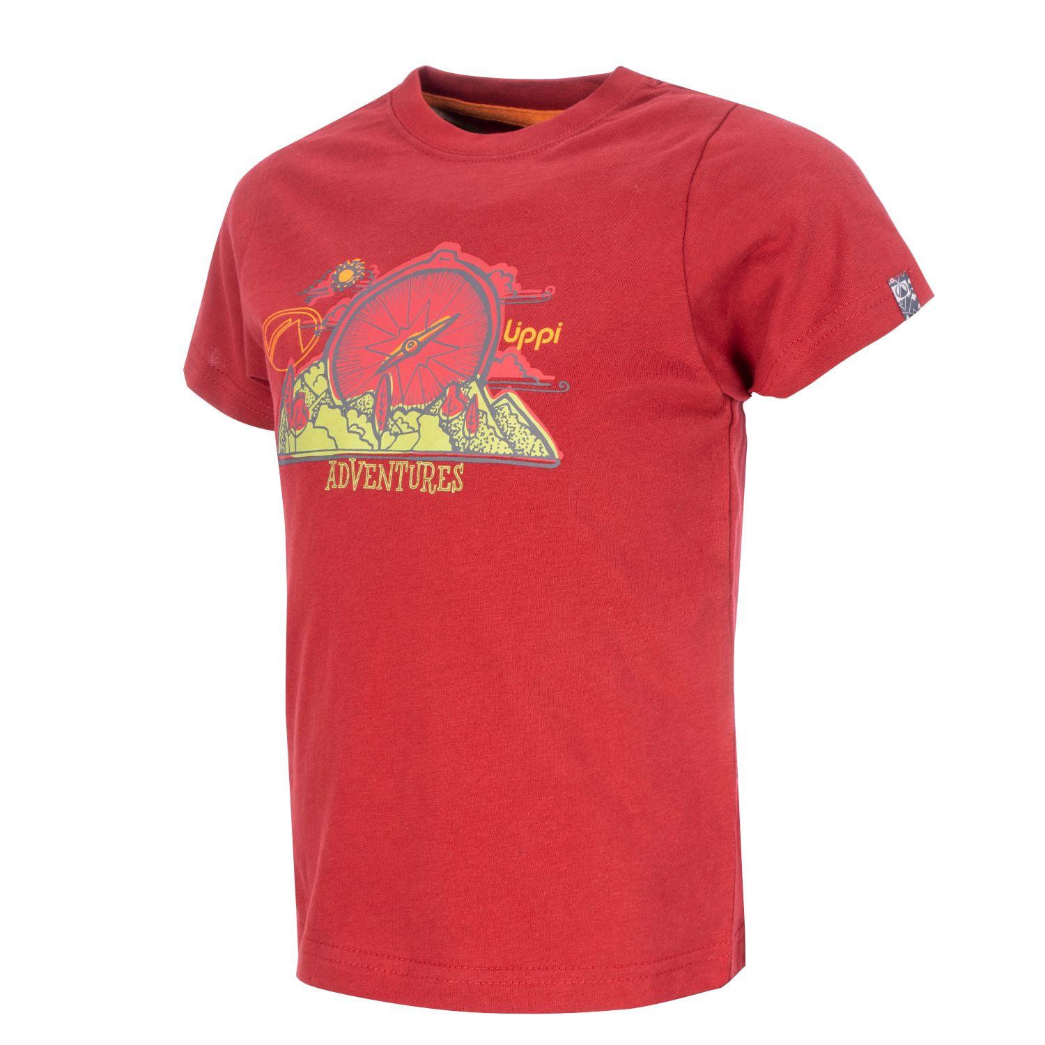 Polera Niño Adventure Cotton T-Shirt Rojo Oscuro Lippi-2