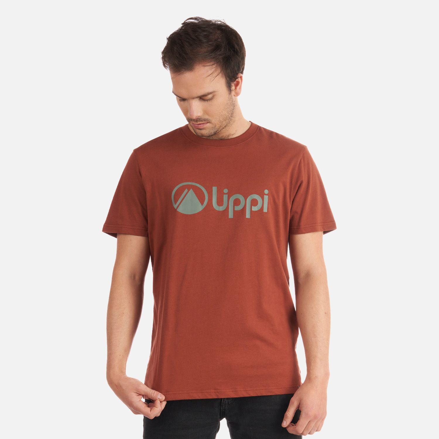 Polera Hombre Logo Lippi T-Shirt Terracota Lippi I22-1