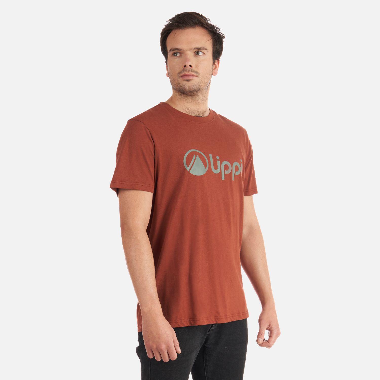 Polera Hombre Logo Lippi T-Shirt Terracota Lippi I22-2