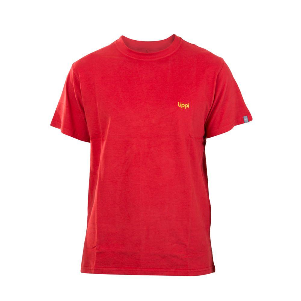 Polera Hombre Ulmo Cotton T-Shirt Rojo Oscuro Lippi-0