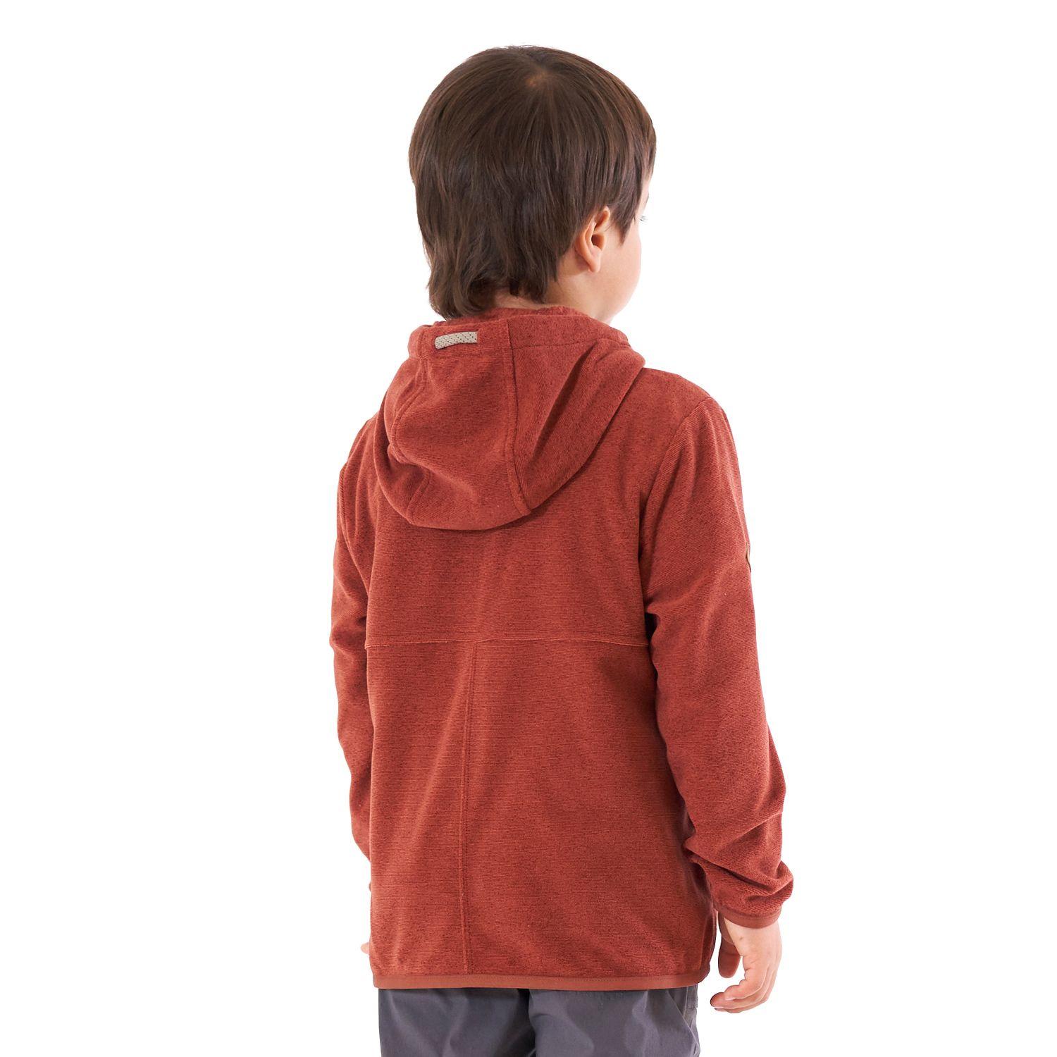 Poleron Niño Stripes Nano-F Full Zip Terracota Lippi V21-3