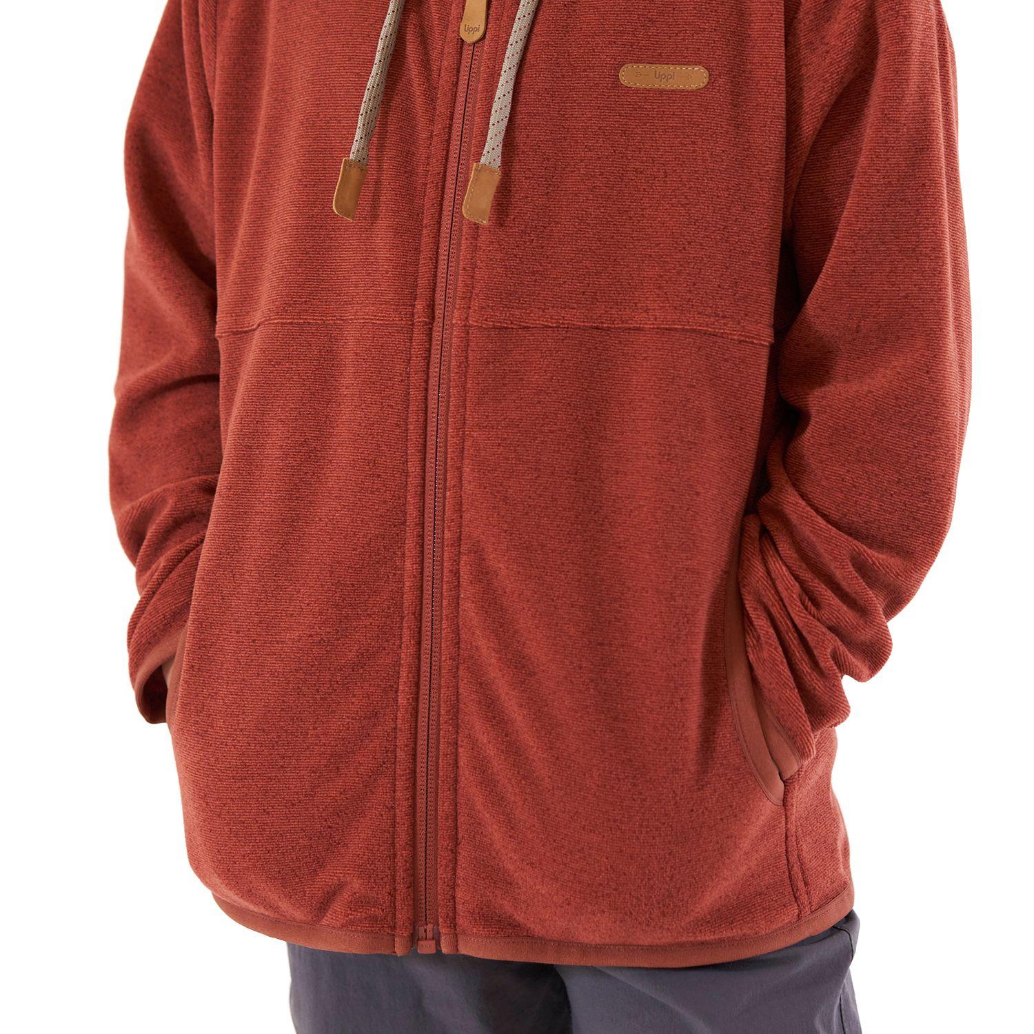 Poleron Niño Stripes Nano-F Full Zip Terracota Lippi V21-5