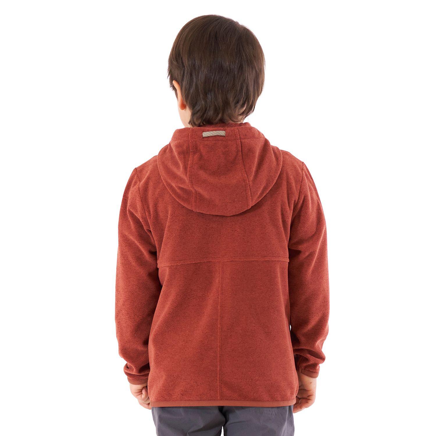 Poleron Niño Stripes Nano-F Full Zip Terracota Lippi V21-6