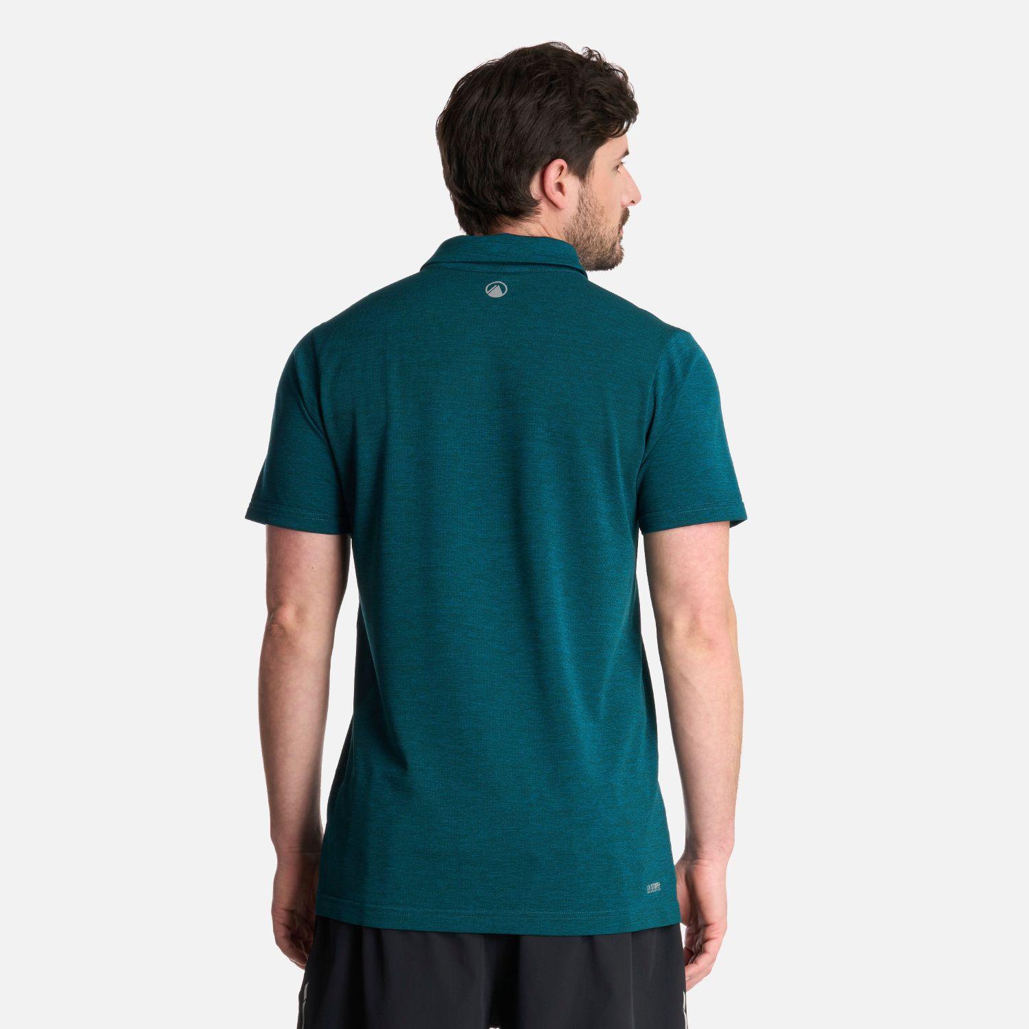 Polera Hombre B-Classic Seamless Polo Petroleo Melange Lippi-2