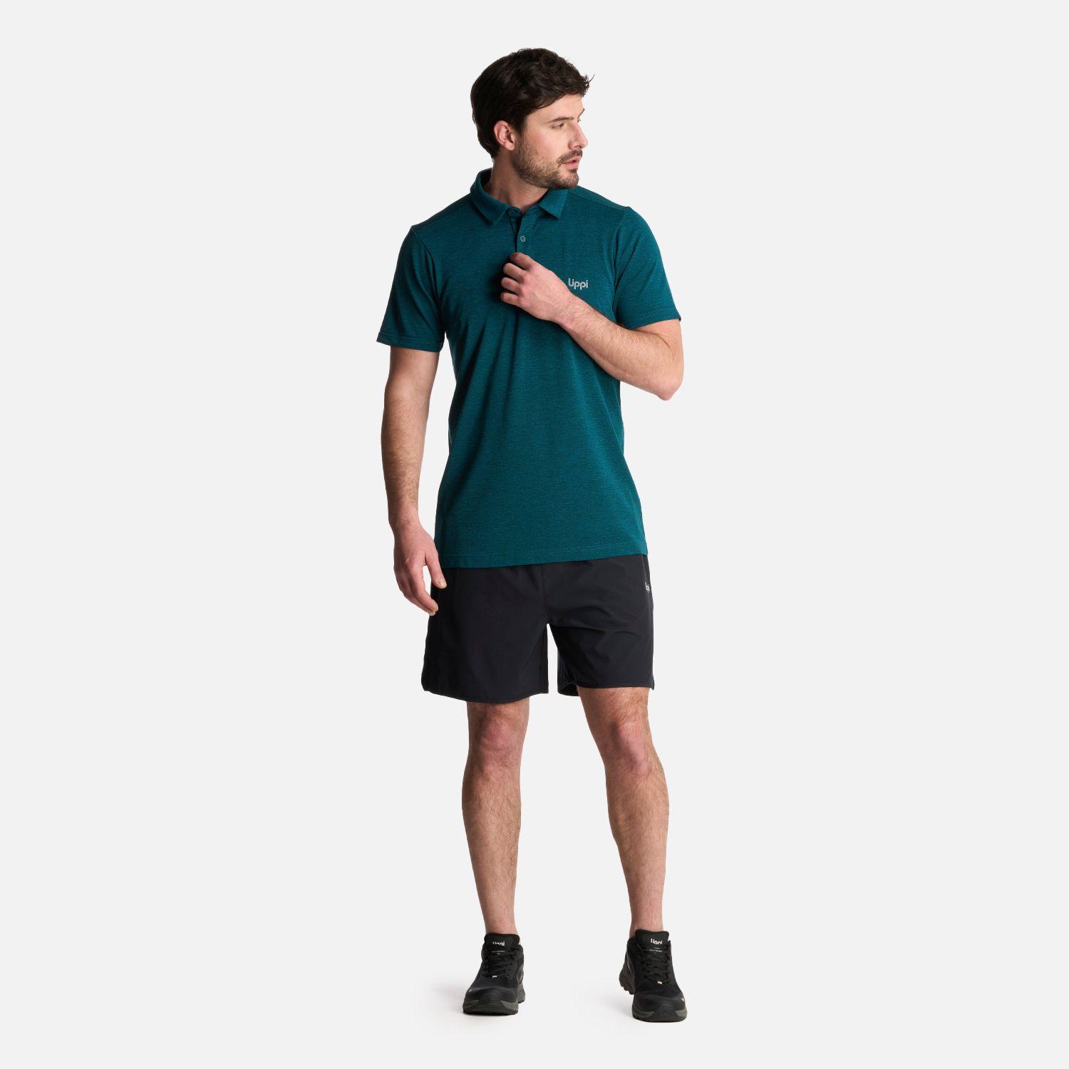 Polera Hombre B-Classic Seamless Polo Petroleo Melange Lippi-4