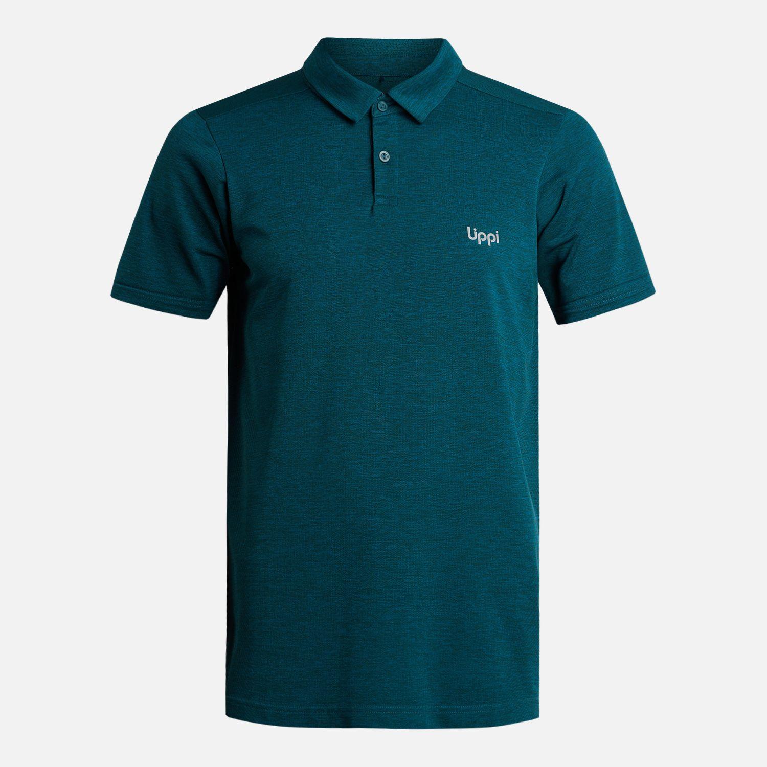 Polera Hombre B-Classic Seamless Polo Petroleo Melange Lippi-5