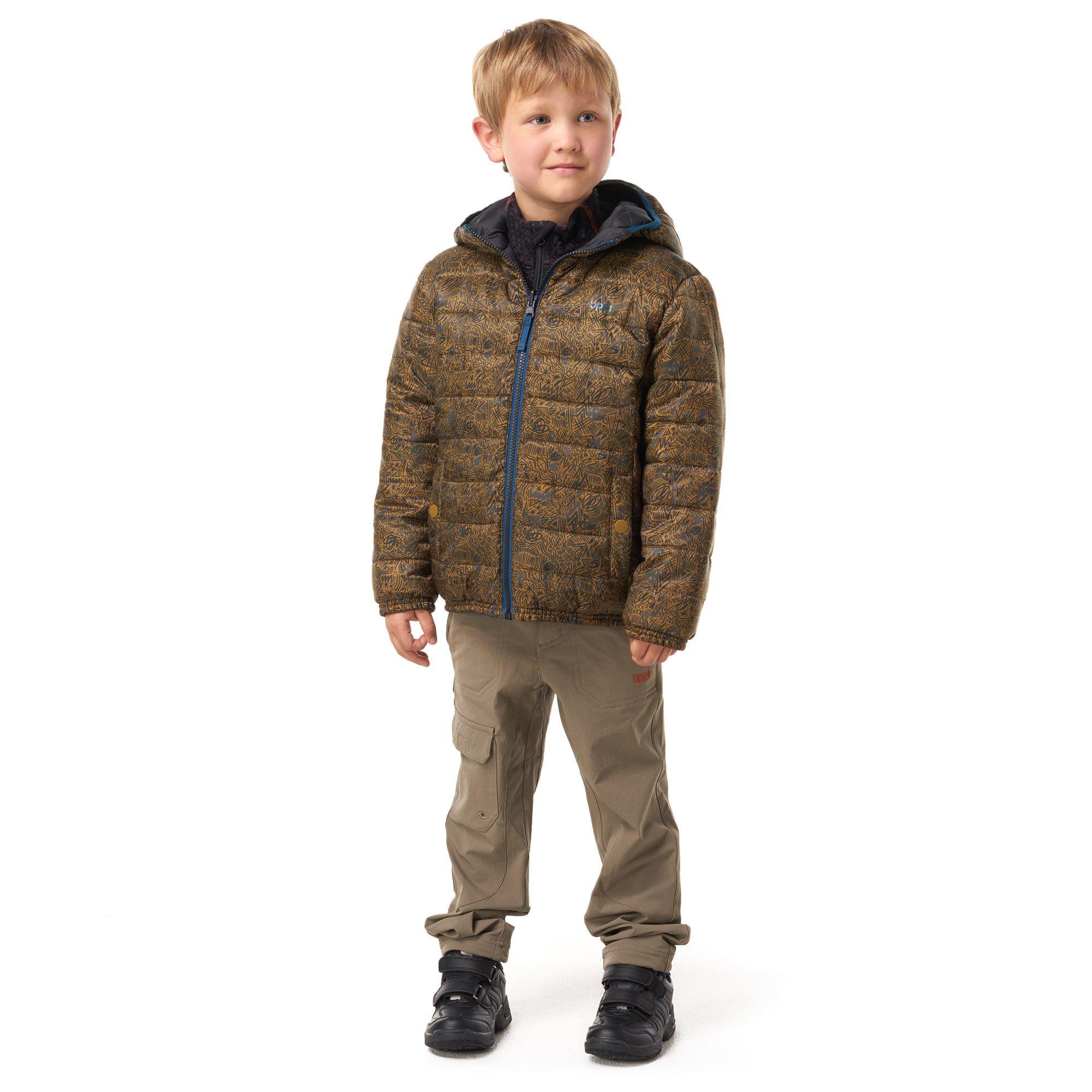 Chaqueta Niño BeWarm 2-Face Hoody Jacket Verde / Print Azul Lippi-1