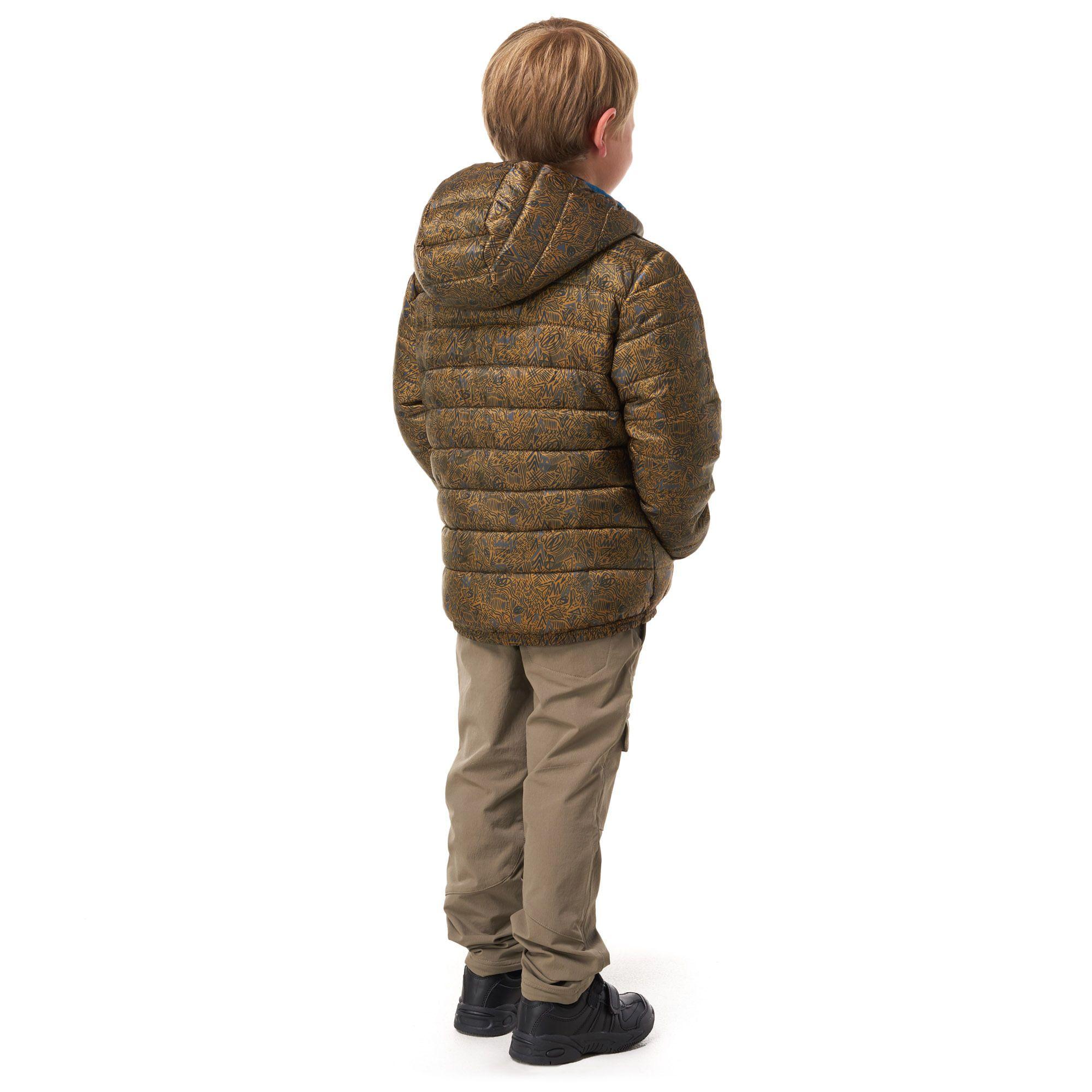Chaqueta Niño BeWarm 2-Face Hoody Jacket Verde / Print Azul Lippi-2
