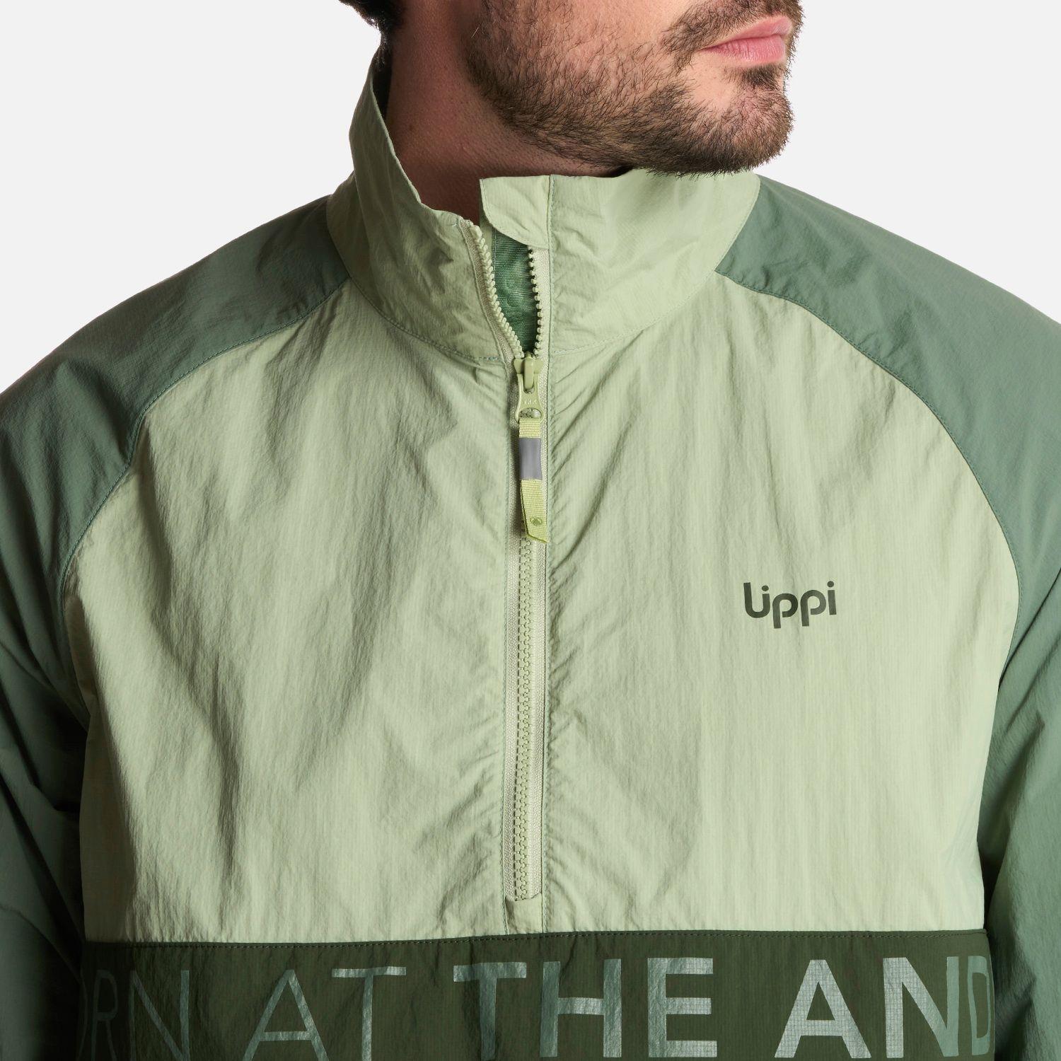 Chaqueta Hombre WindCity WindBreaker 1/4 Zip Jade Lippi-3