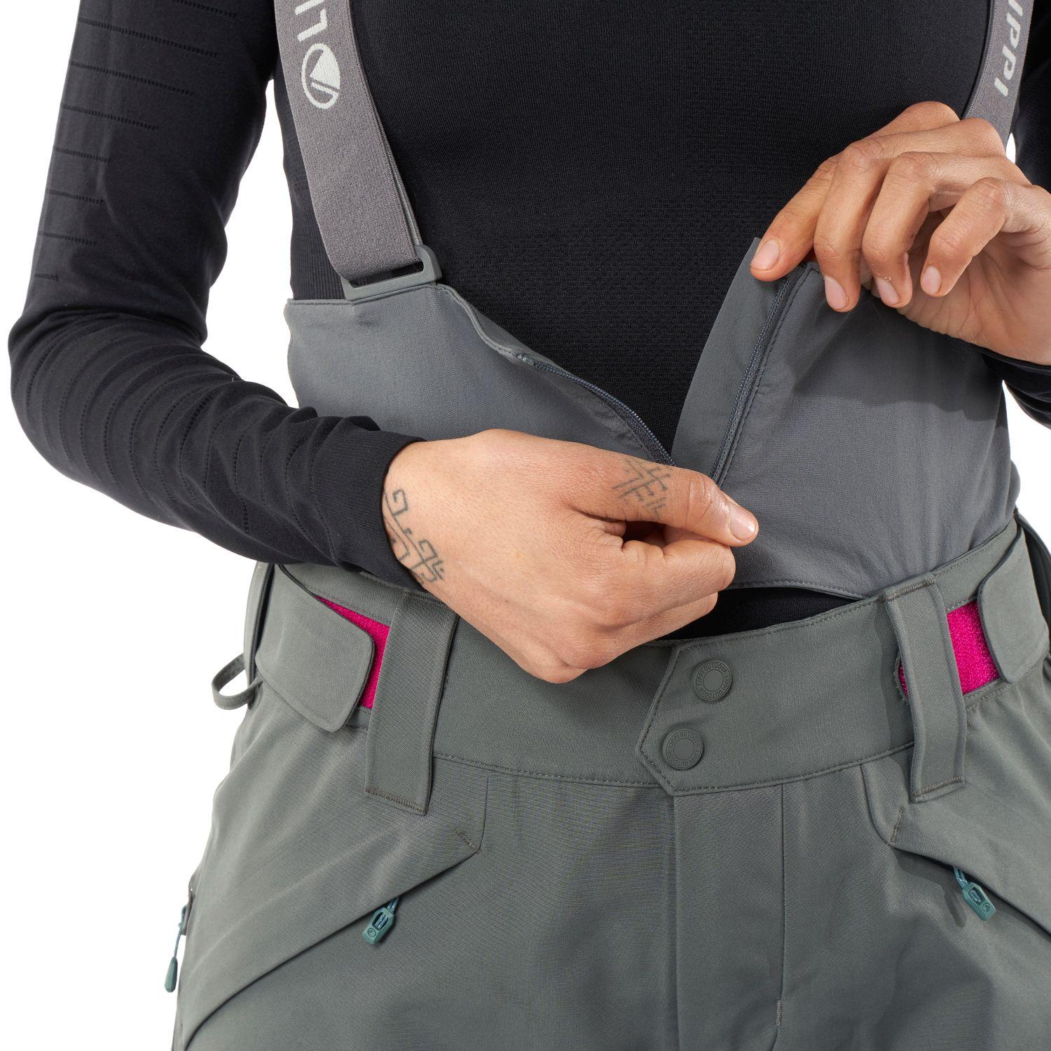 Pantalon Mujer Snow Raptor B-Dry Pants Verde Grisaceo Lippi-3