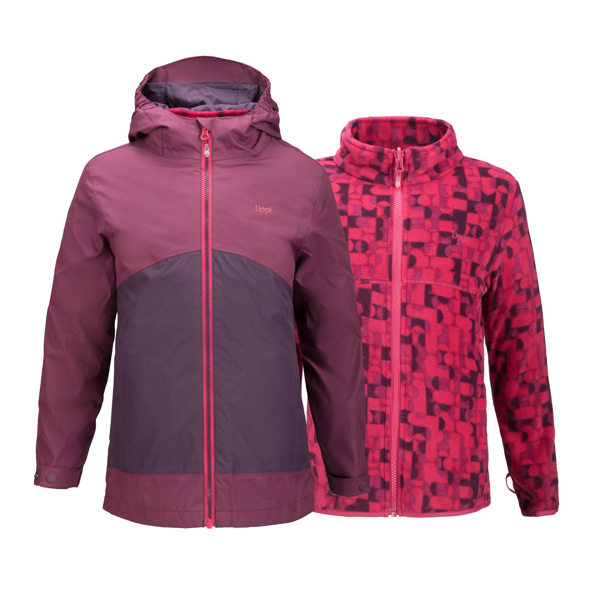 Chaqueta Niña Snowball Fusion-3 Hoody Jacket Uva / Print Frambuesa Lippi-0