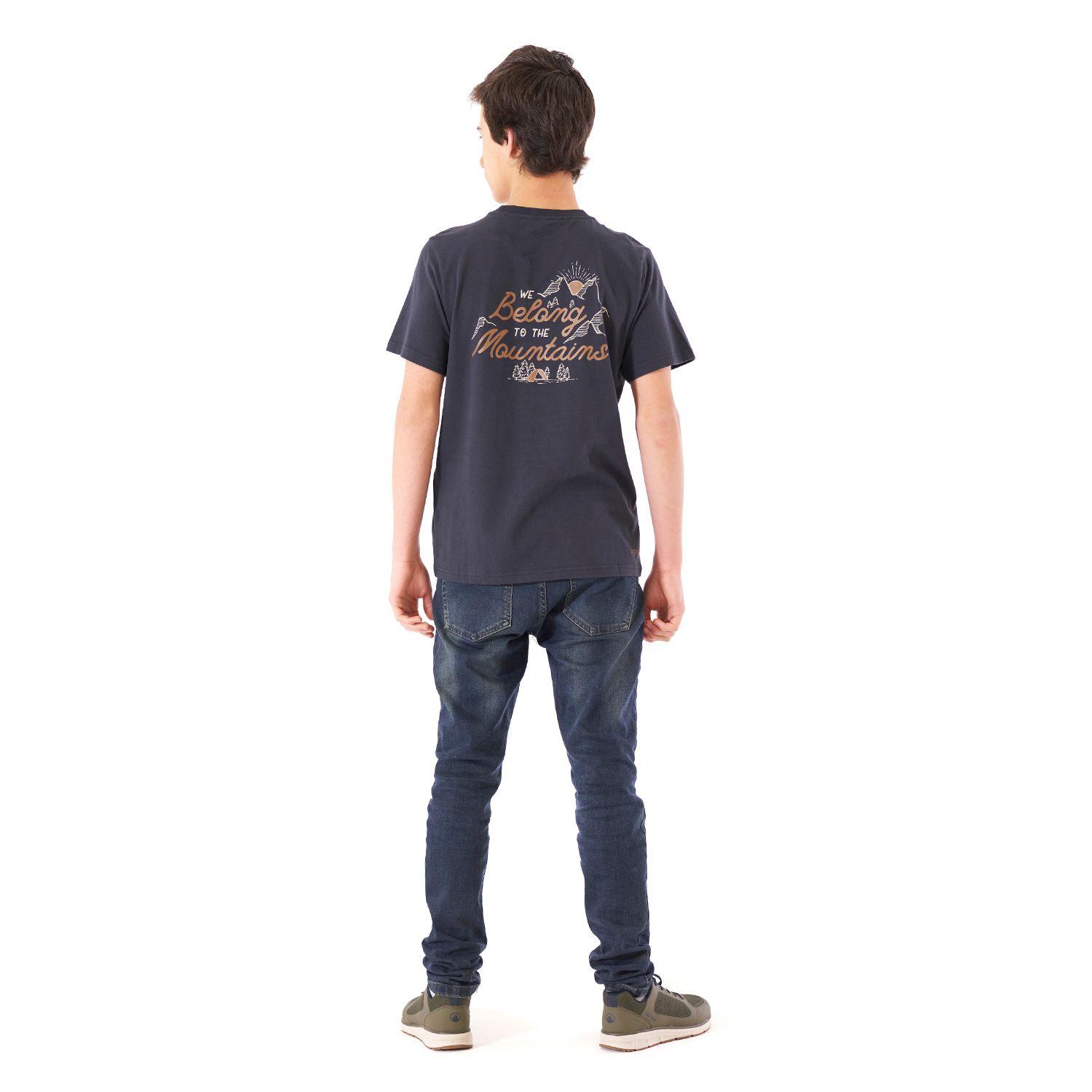 Polera Teen Boy Mountain UV-Stop T-Shirt Grafito Lippi-6