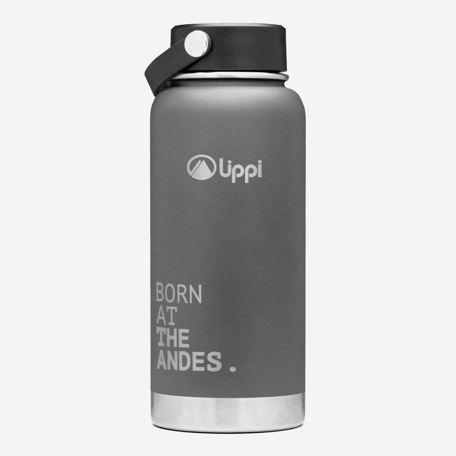 Botella Unisex Light Steel Wide Top Bottle 950 ML Grafito Lippi-0