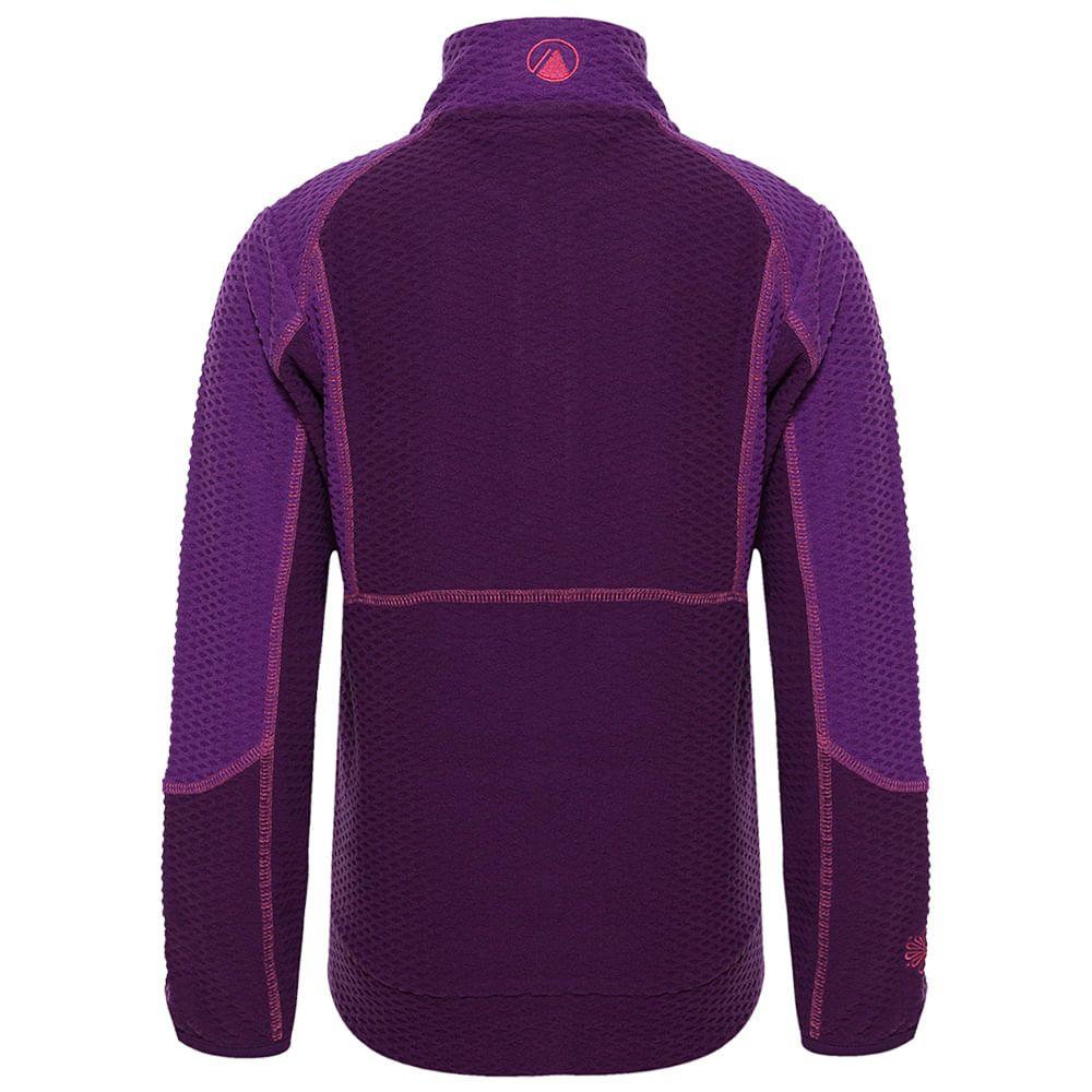 Poleron Mujer Stripes Nano-F Full Zip Purpura Lippi-1