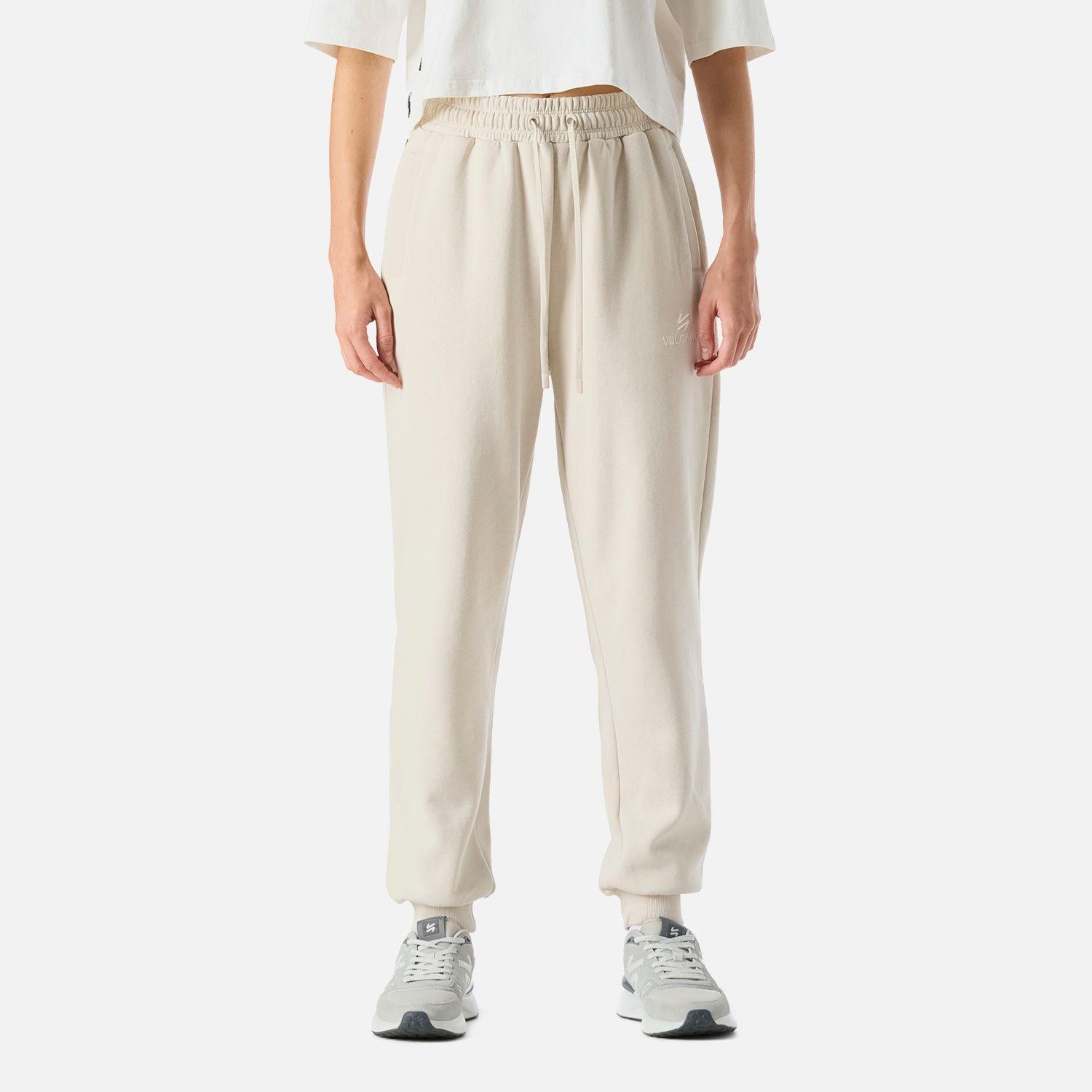 Pantalón Mujer Cool Down Jogger Pants Crema Vulcano-0