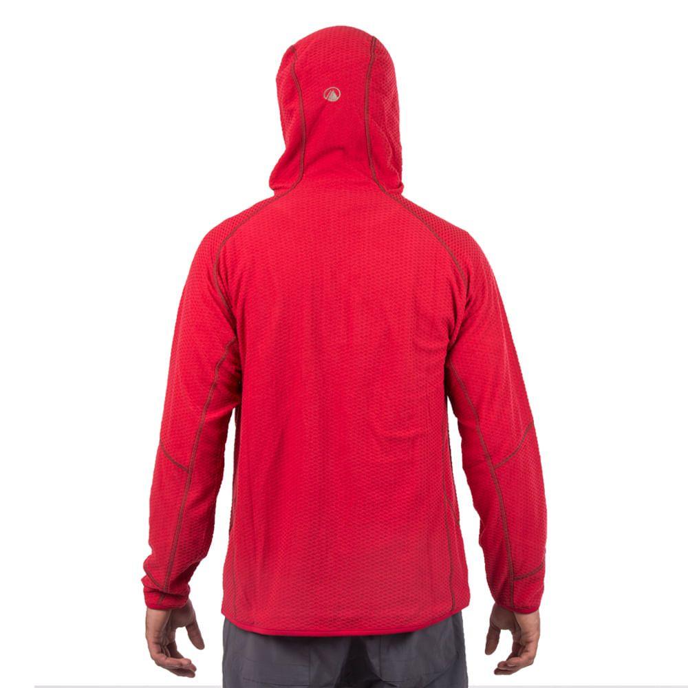 Poleron Hombre Jacaranda Nano-F 14 Zip Hoody Taupe / Naranjo Lippi-2