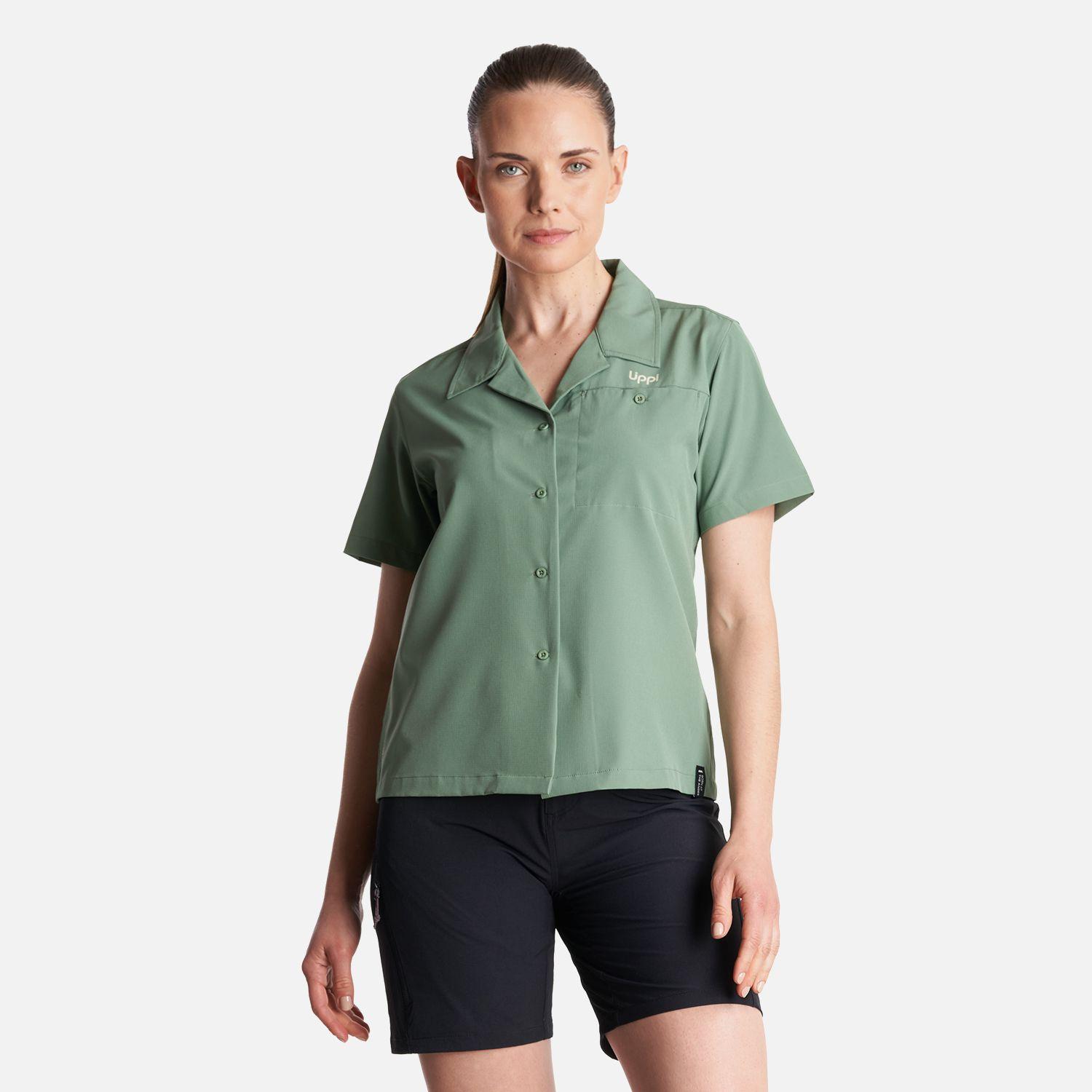 Camisa Mujer  Murallon Q- Dry Shirt Verde Claro Lippi-1
