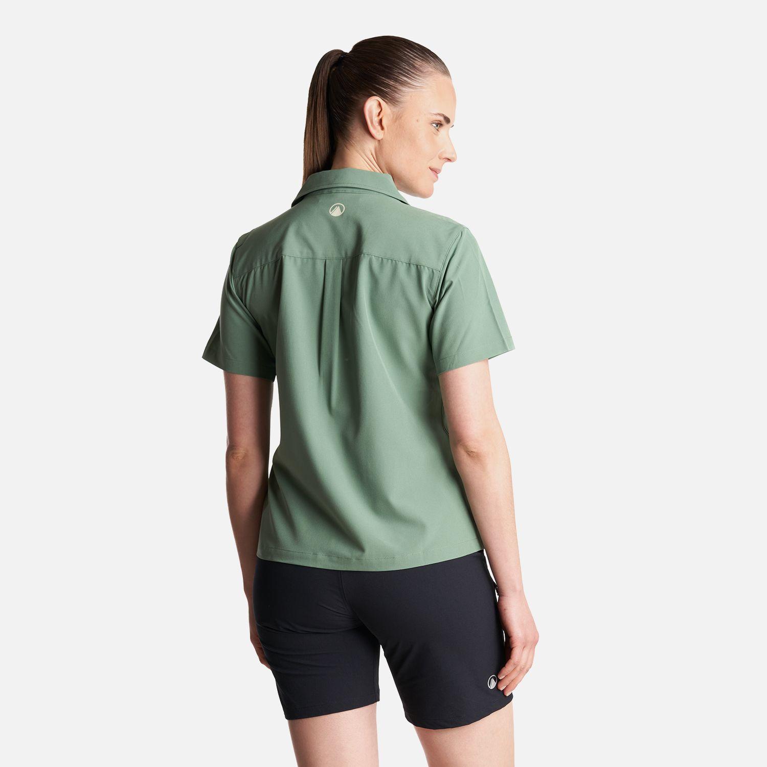 Camisa Mujer  Murallon Q- Dry Shirt Verde Claro Lippi-3
