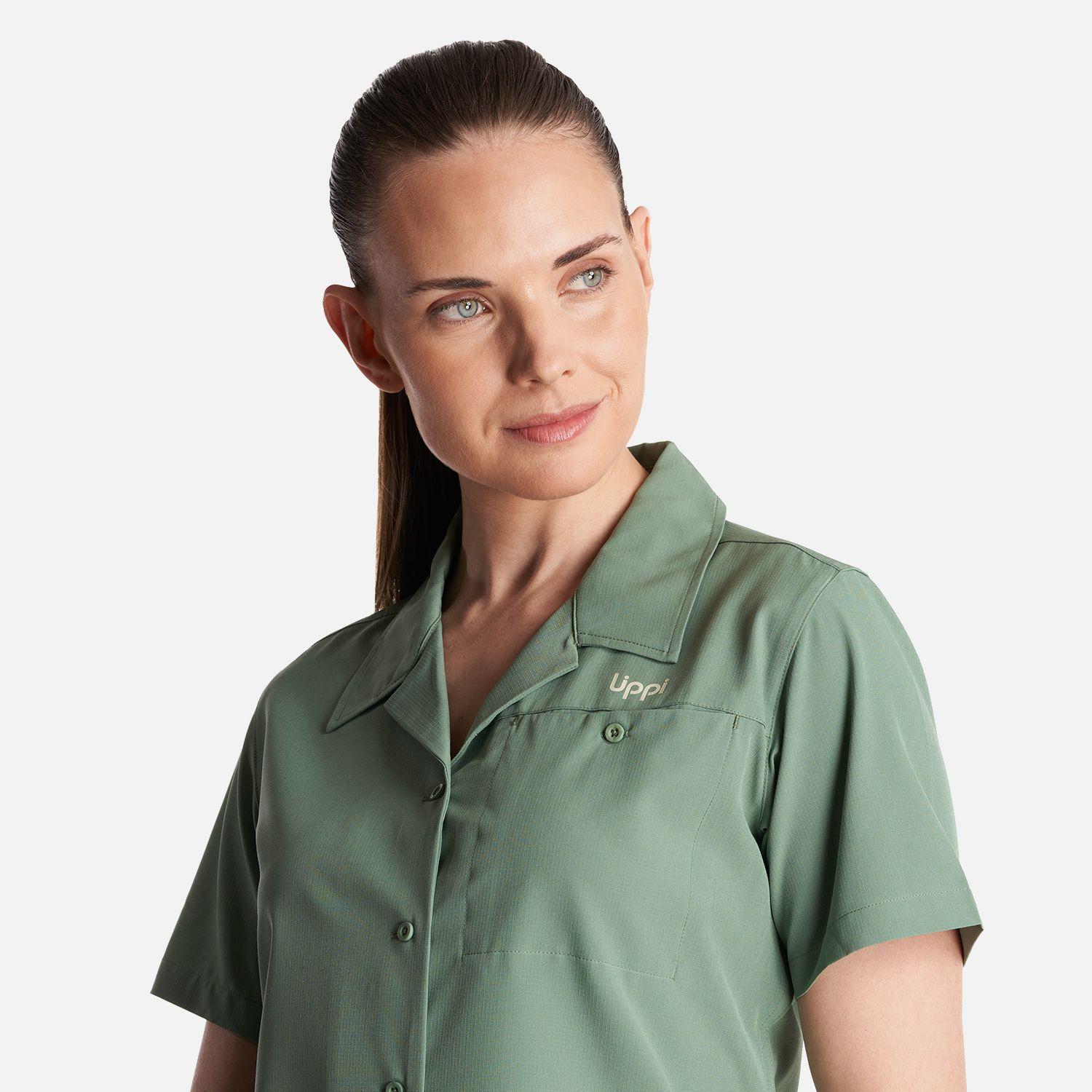 Camisa Mujer  Murallon Q- Dry Shirt Verde Claro Lippi-4