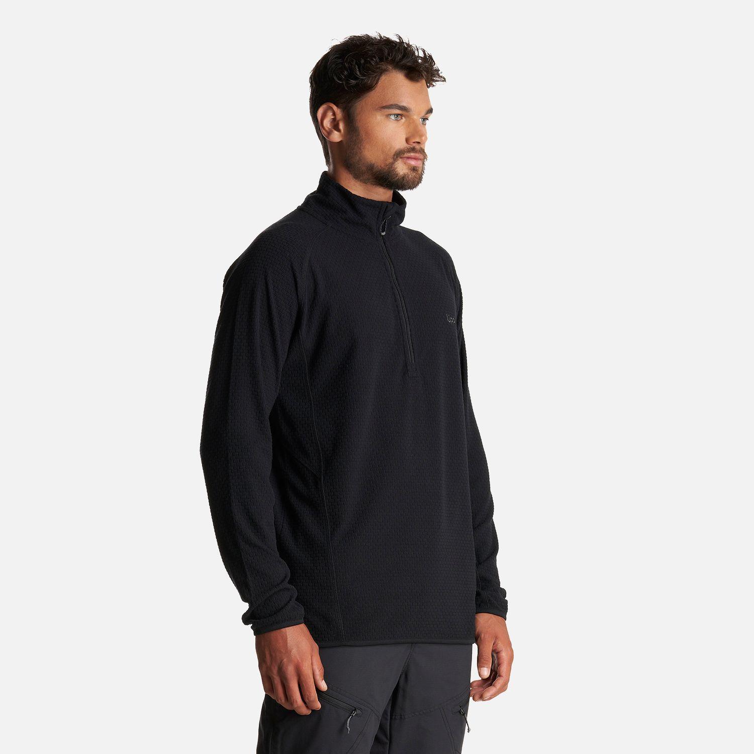 Poleron Hombre Jacaranda Nano-F 1/4 Zip Negro Lippi-2