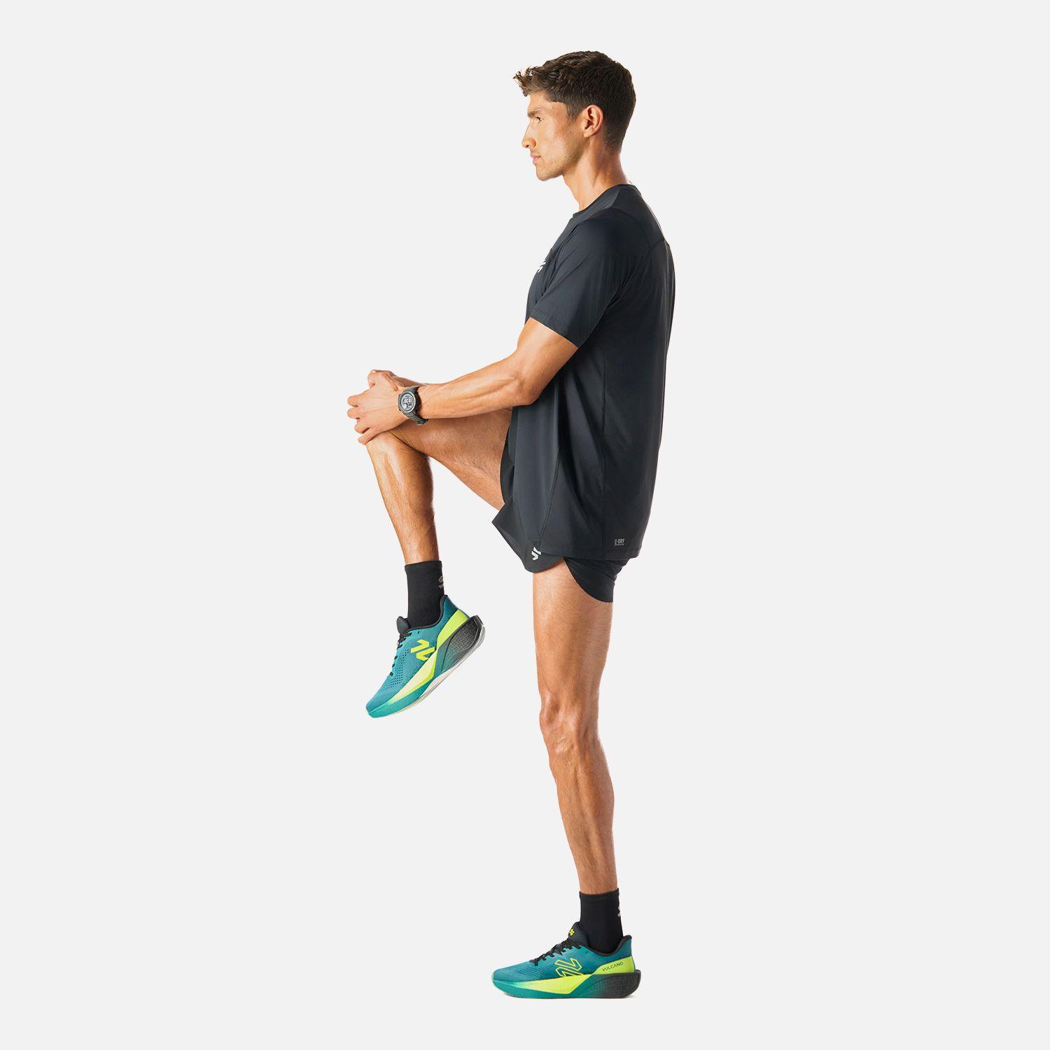 Polera manga corta running hombre Built To Move-2