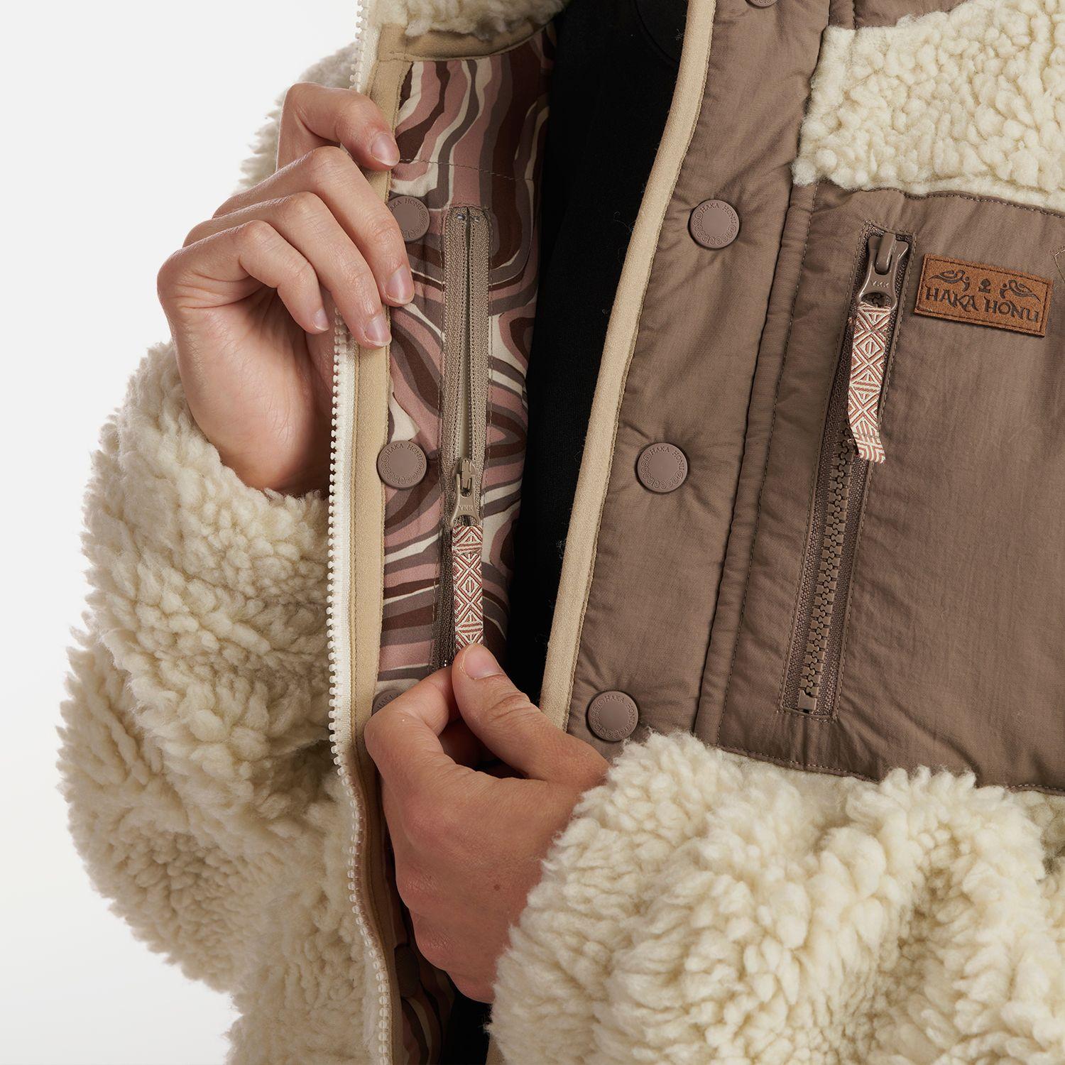 Chaqueta Mujer Zip-porrito Crudo Haka Honu I22-5