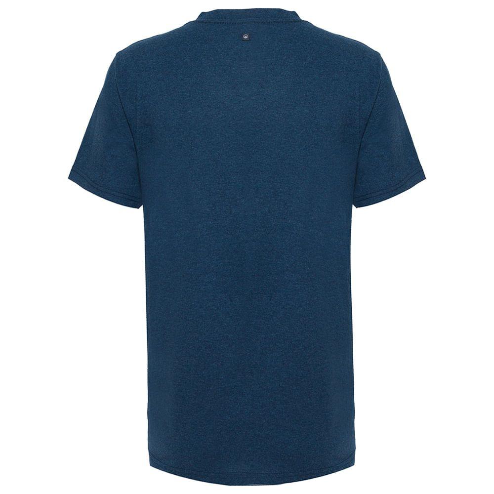 Polera Hombre Montserrat Cotton T-Shirt Melange Azul Piedra Lippi-1