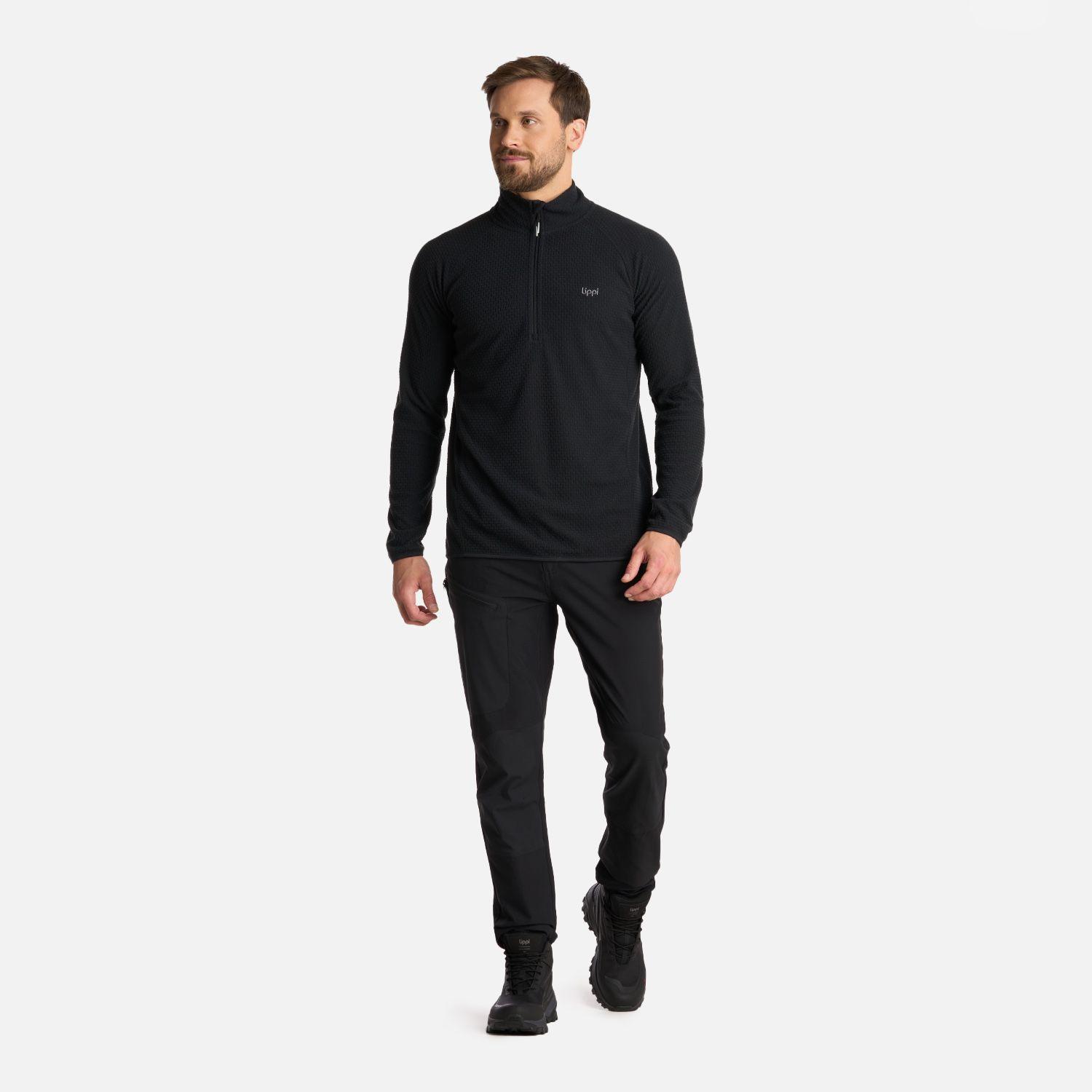 Polerón Hombre Jacaranda Nano-F 14 Zip Negro Lippi I25-4
