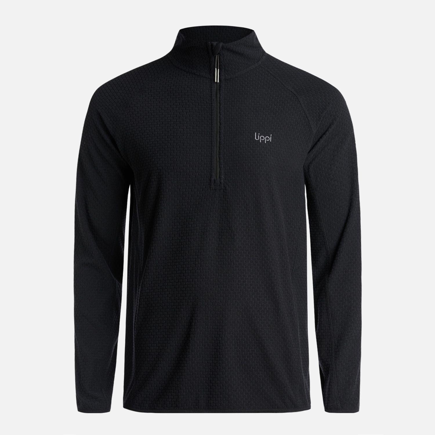 Polerón Hombre Jacaranda Nano-F 14 Zip Negro Lippi I25-5