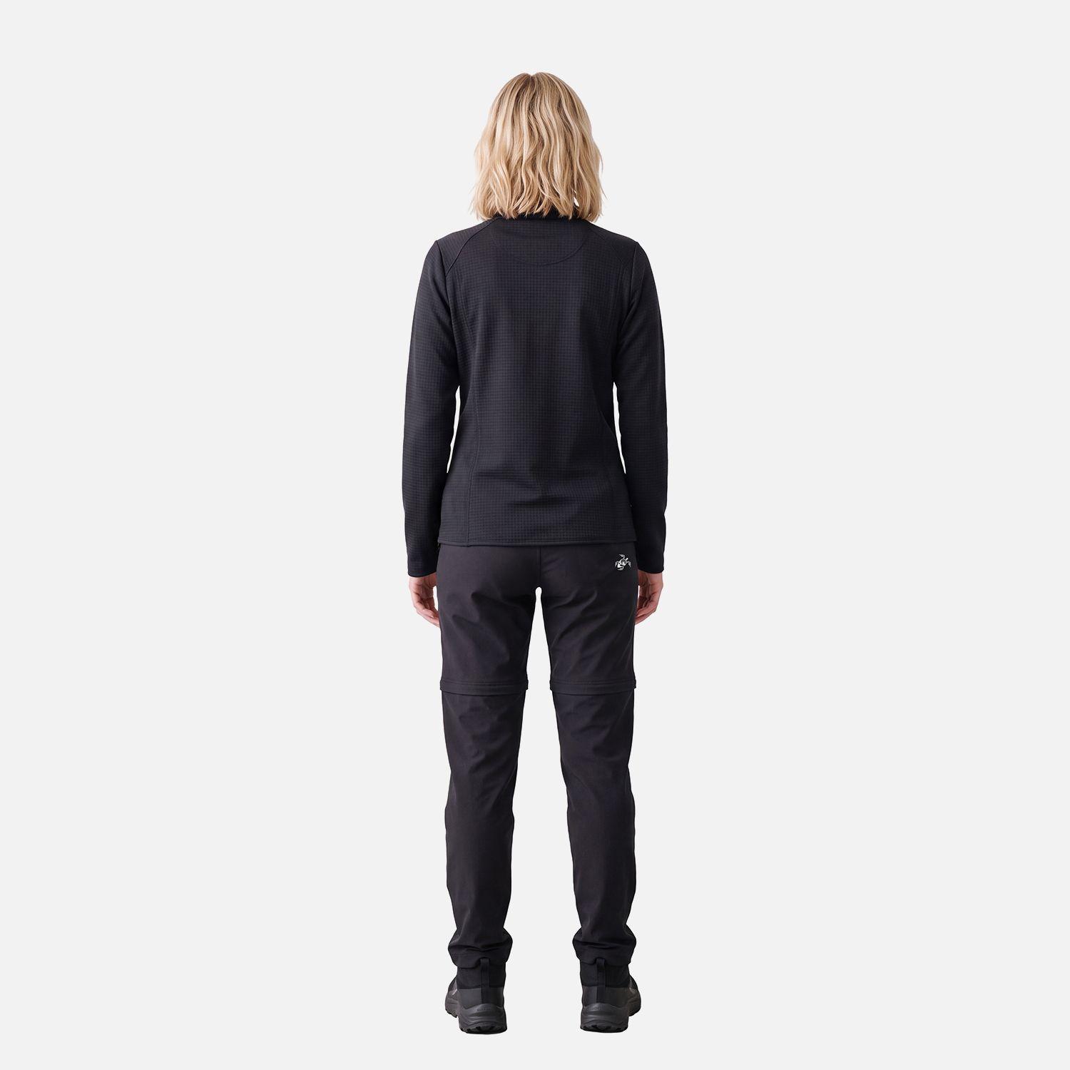 Polerón Mujer Taina Full Zip Negro Haka Honu V27-4