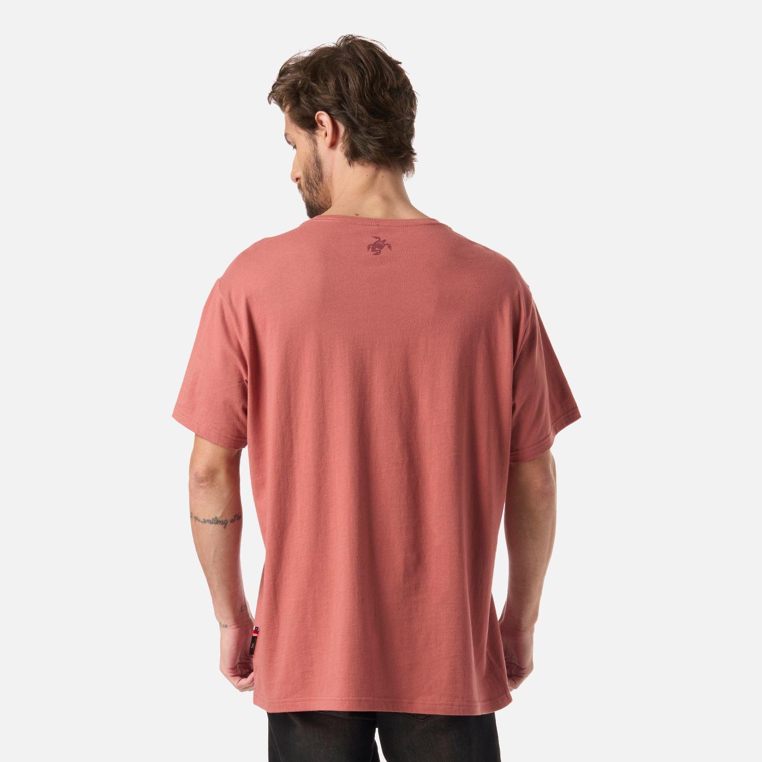 Polera Hombre Logo Terracota Claro Haka Honu V26-2