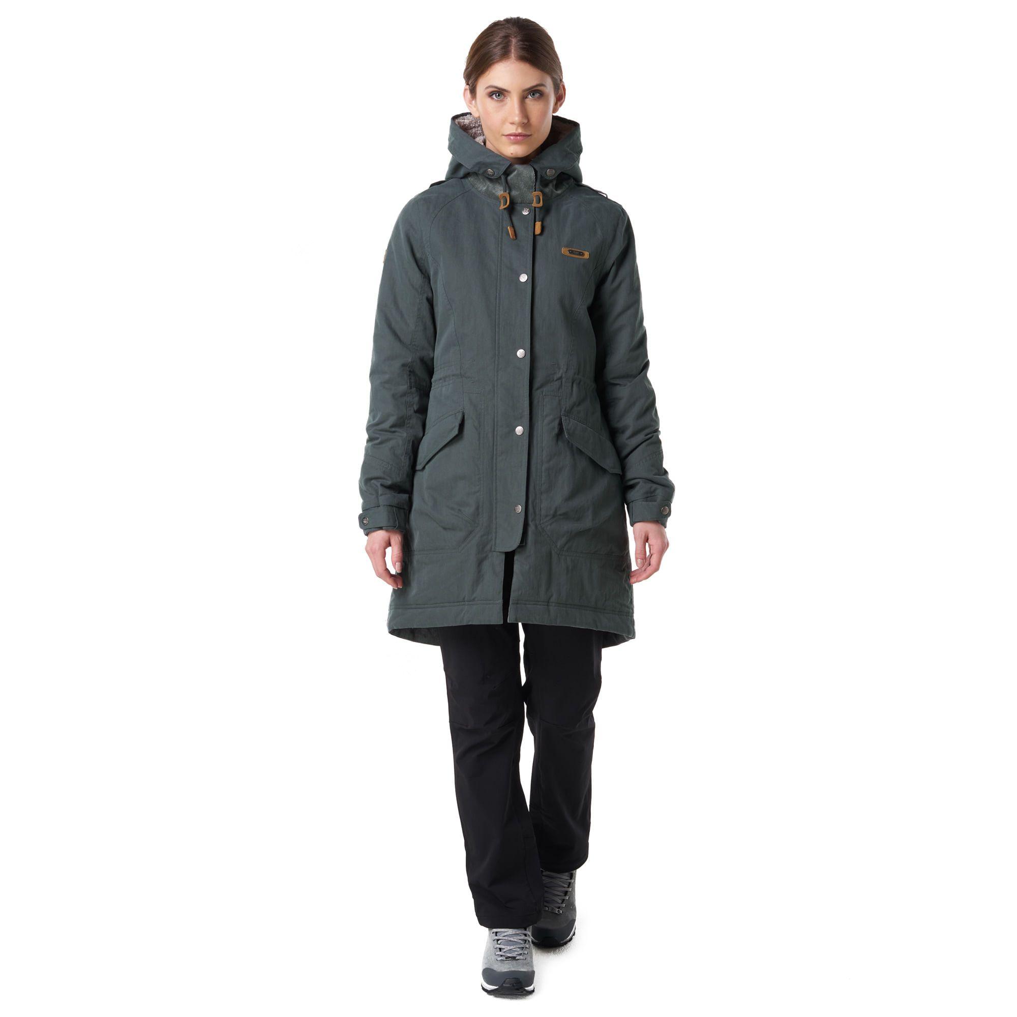 Chaqueta Mujer Peumo Canvas Hoody Jacket Grafito Lippi-1