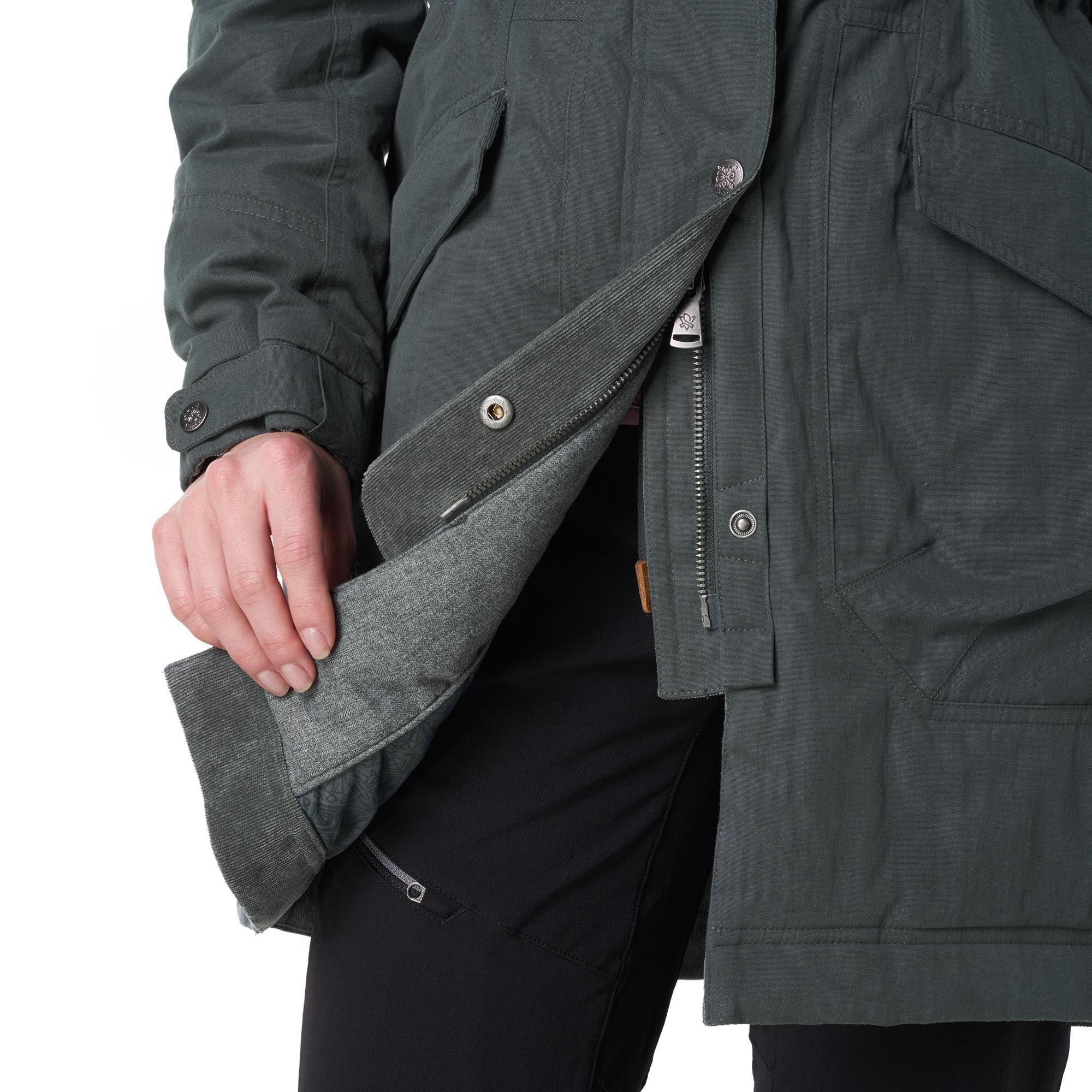 Chaqueta Mujer Peumo Canvas Hoody Jacket Grafito Lippi-6