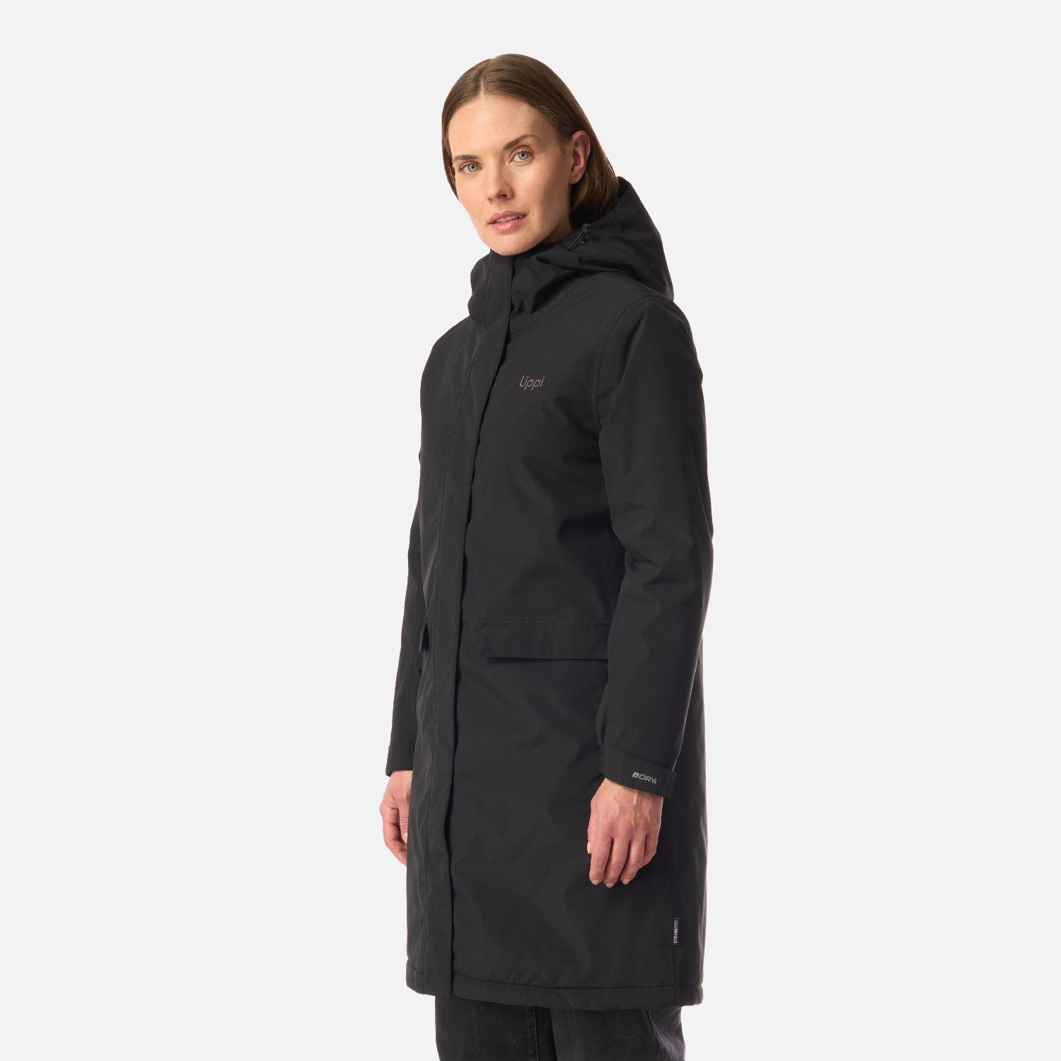 Chaqueta Mujer Mountains Live B-dry Steam-Pro Long Jacket Negro Lippi I26-1