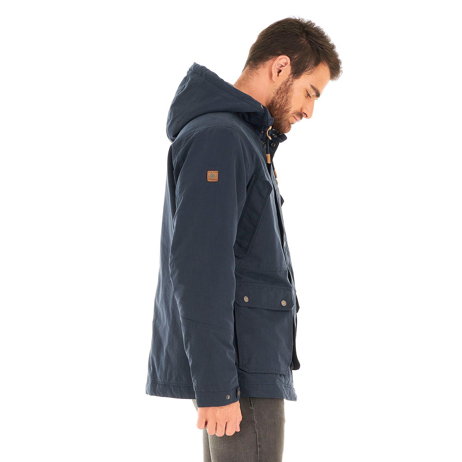 Chaqueta Hombre Peumo Canvas Hoody Jacket Azul Marino Lippi I21-3