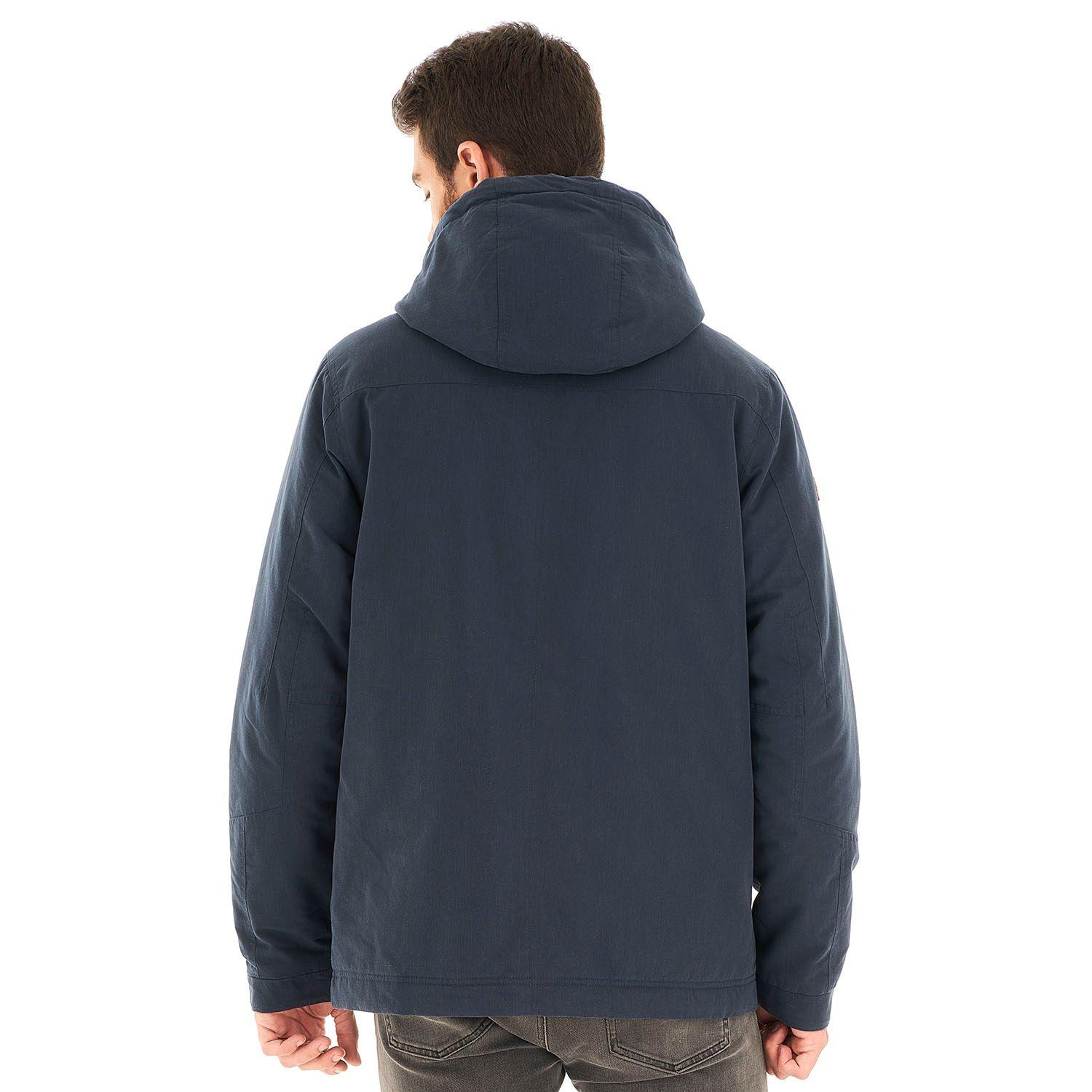 Chaqueta Hombre Peumo Canvas Hoody Jacket Azul Marino Lippi I21-5