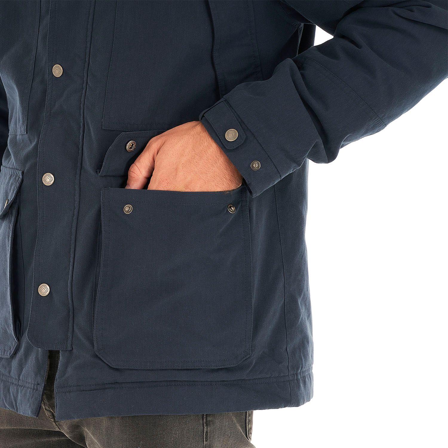 Chaqueta Hombre Peumo Canvas Hoody Jacket Azul Marino Lippi I21-9