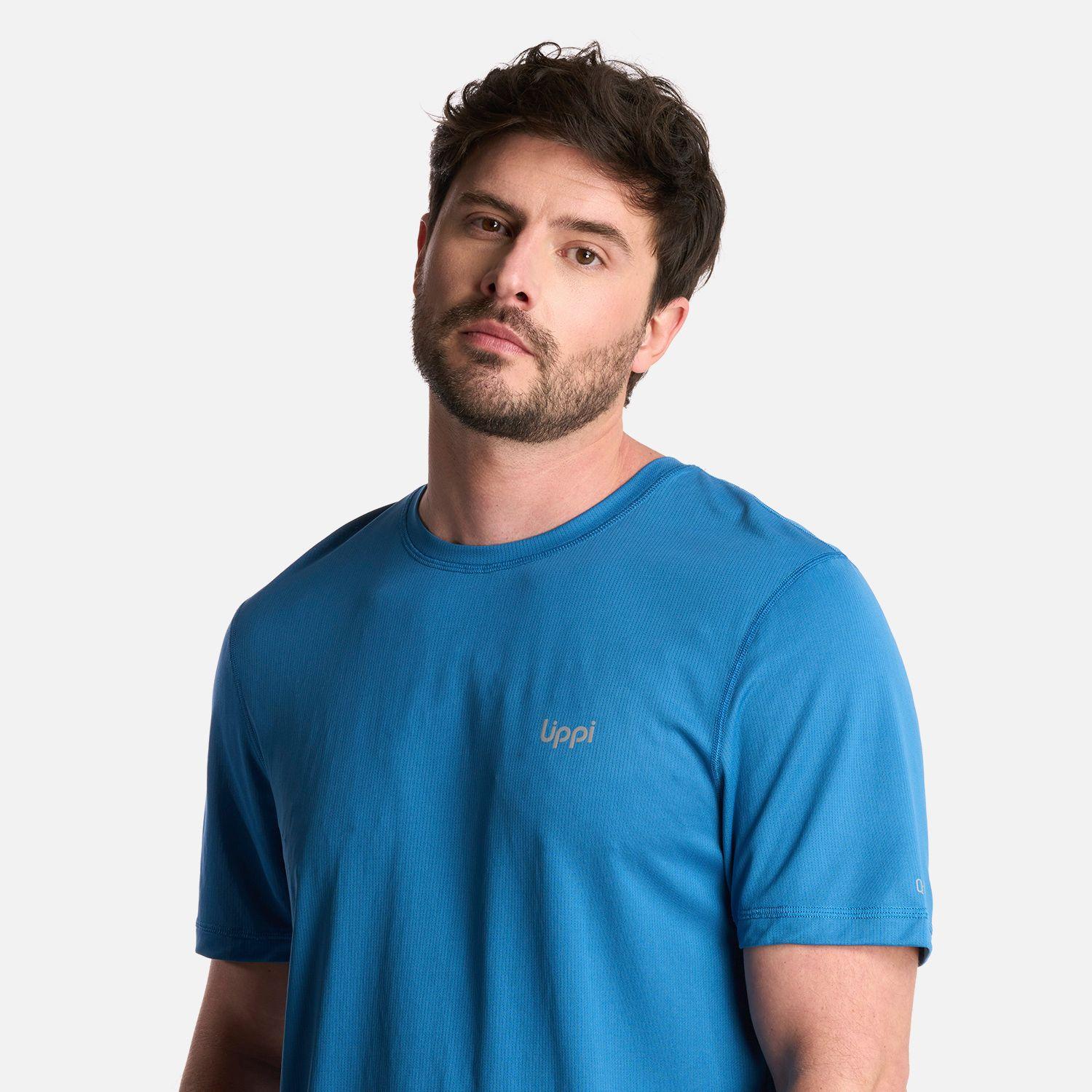 Polera Hombre Core Q-Dry T-Shirt Azul Lippi-3