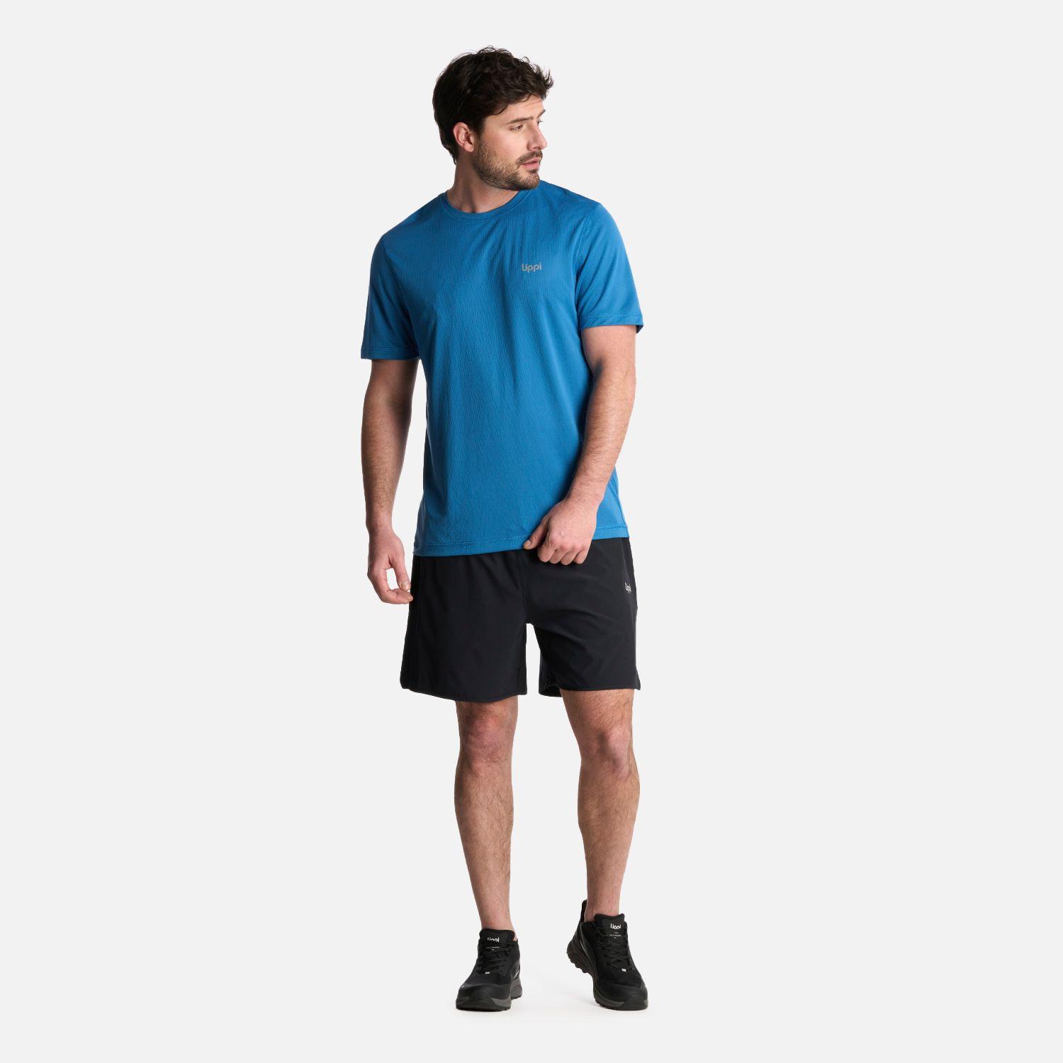 Polera Hombre Core Q-Dry T-Shirt Azul Lippi-4