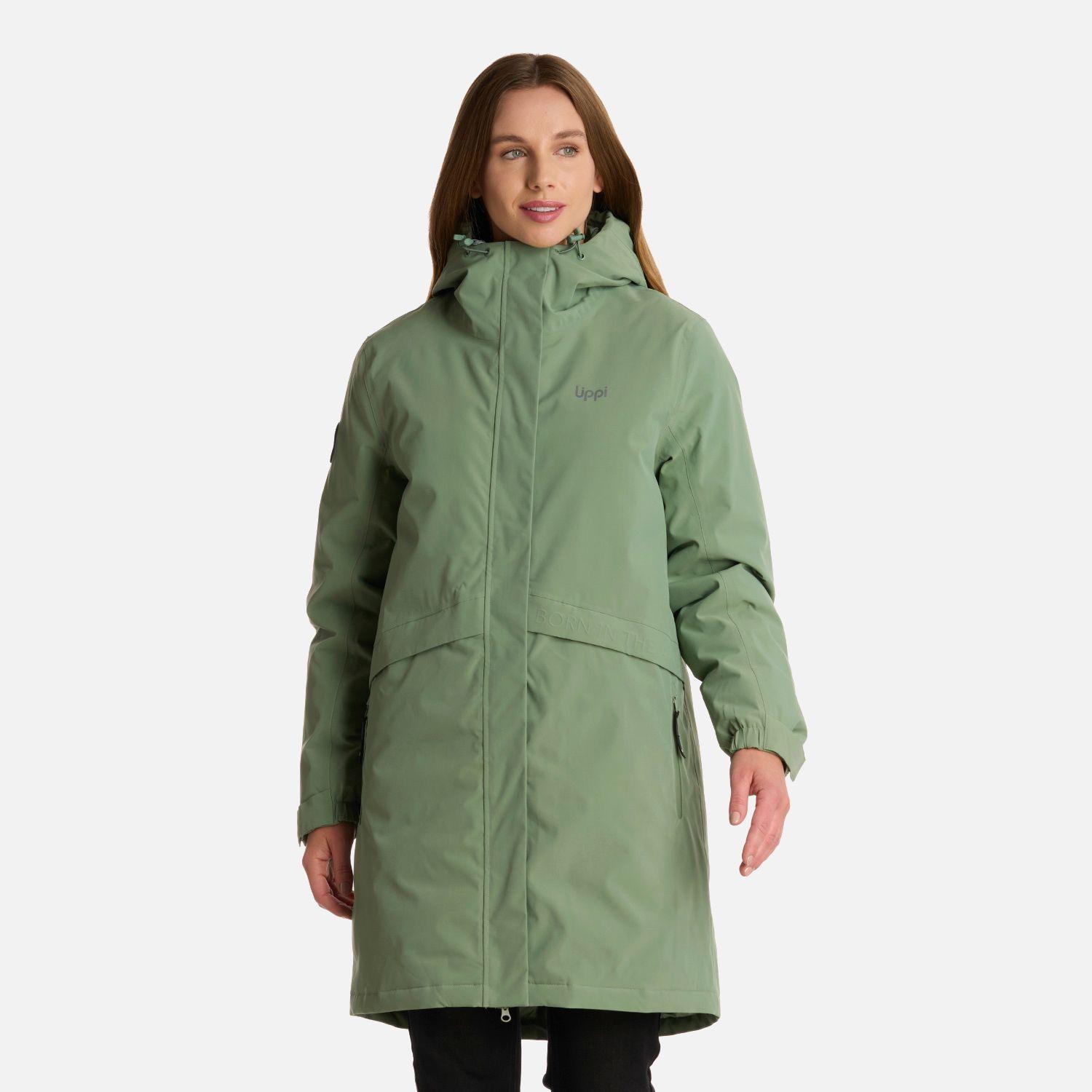 Chaqueta Mujer Mountains Live B-Dry Down Long Jacket Jade Oscuro Lippi-0