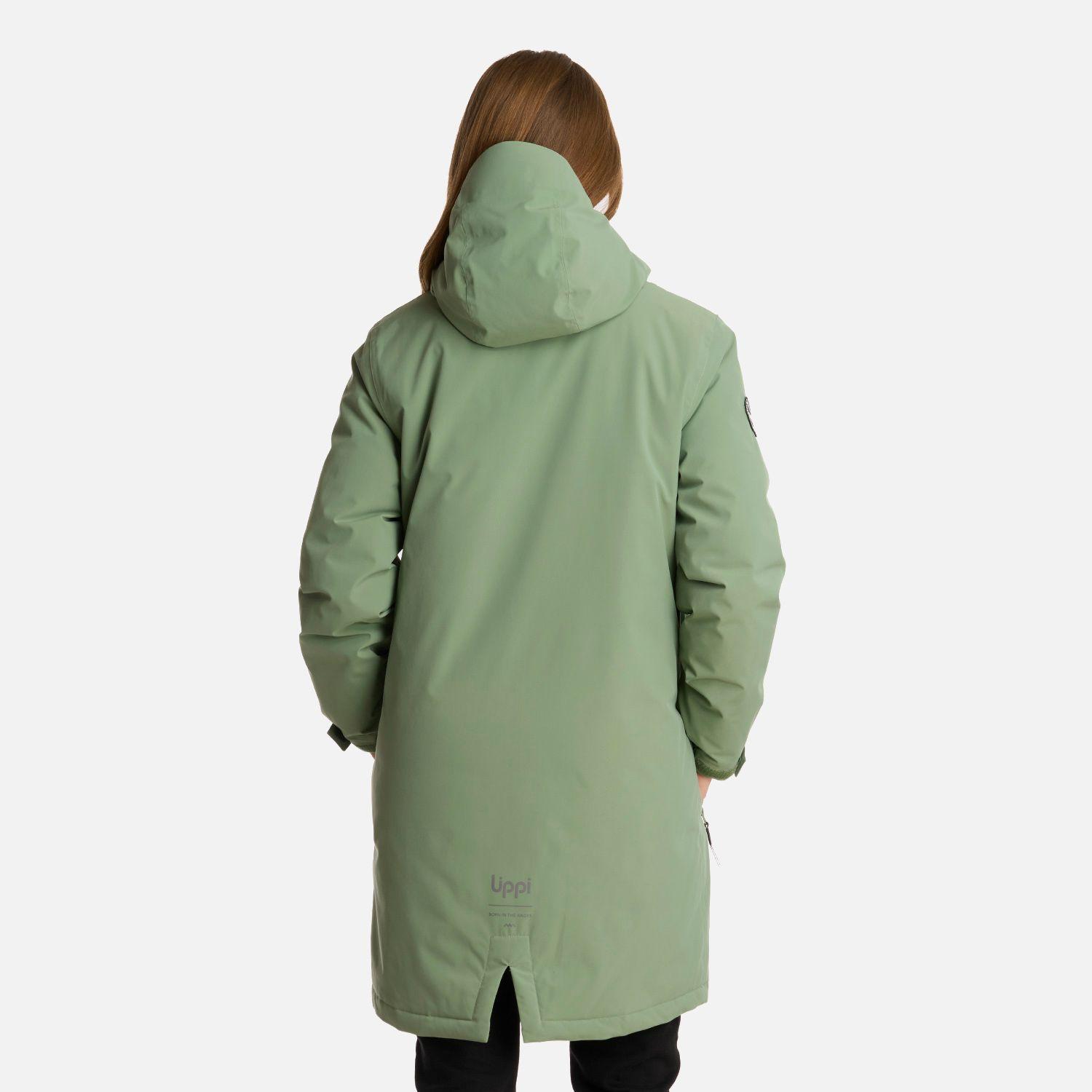 Chaqueta Mujer Mountains Live B-Dry Down Long Jacket Jade Oscuro Lippi-2