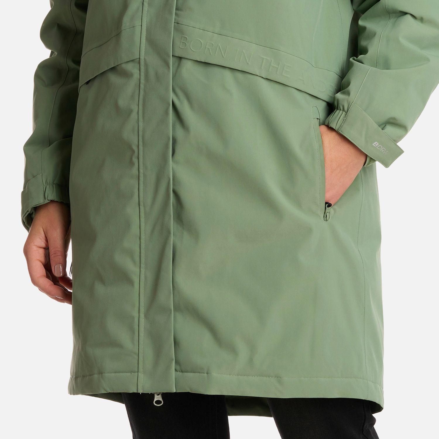 Chaqueta Mujer Mountains Live B-Dry Down Long Jacket Jade Oscuro Lippi-5