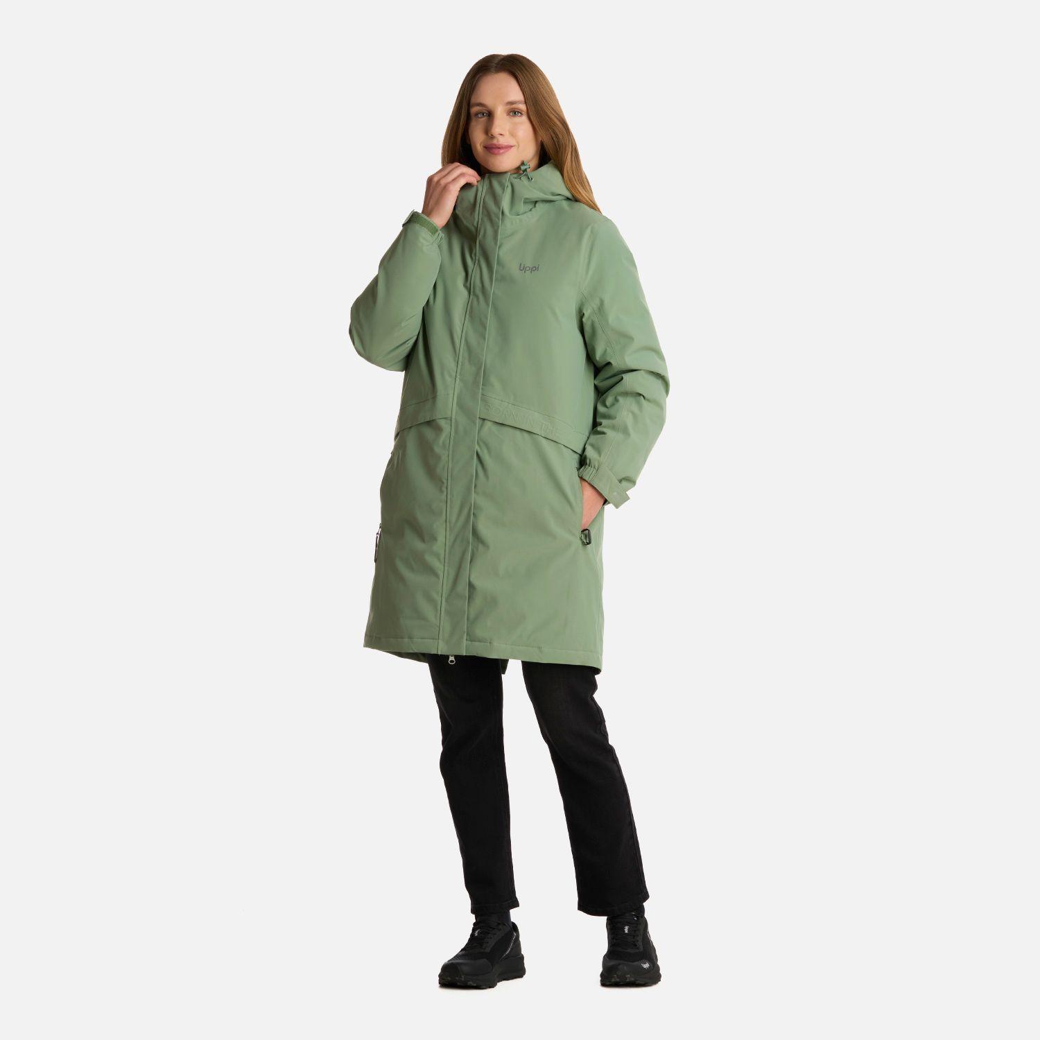 Chaqueta Mujer Mountains Live B-Dry Down Long Jacket Jade Oscuro Lippi-8