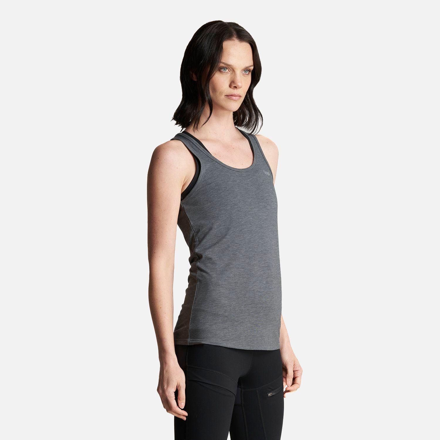 Polera Mujer Summit UV-Stop Tank Gris Medio Lippi V23-2